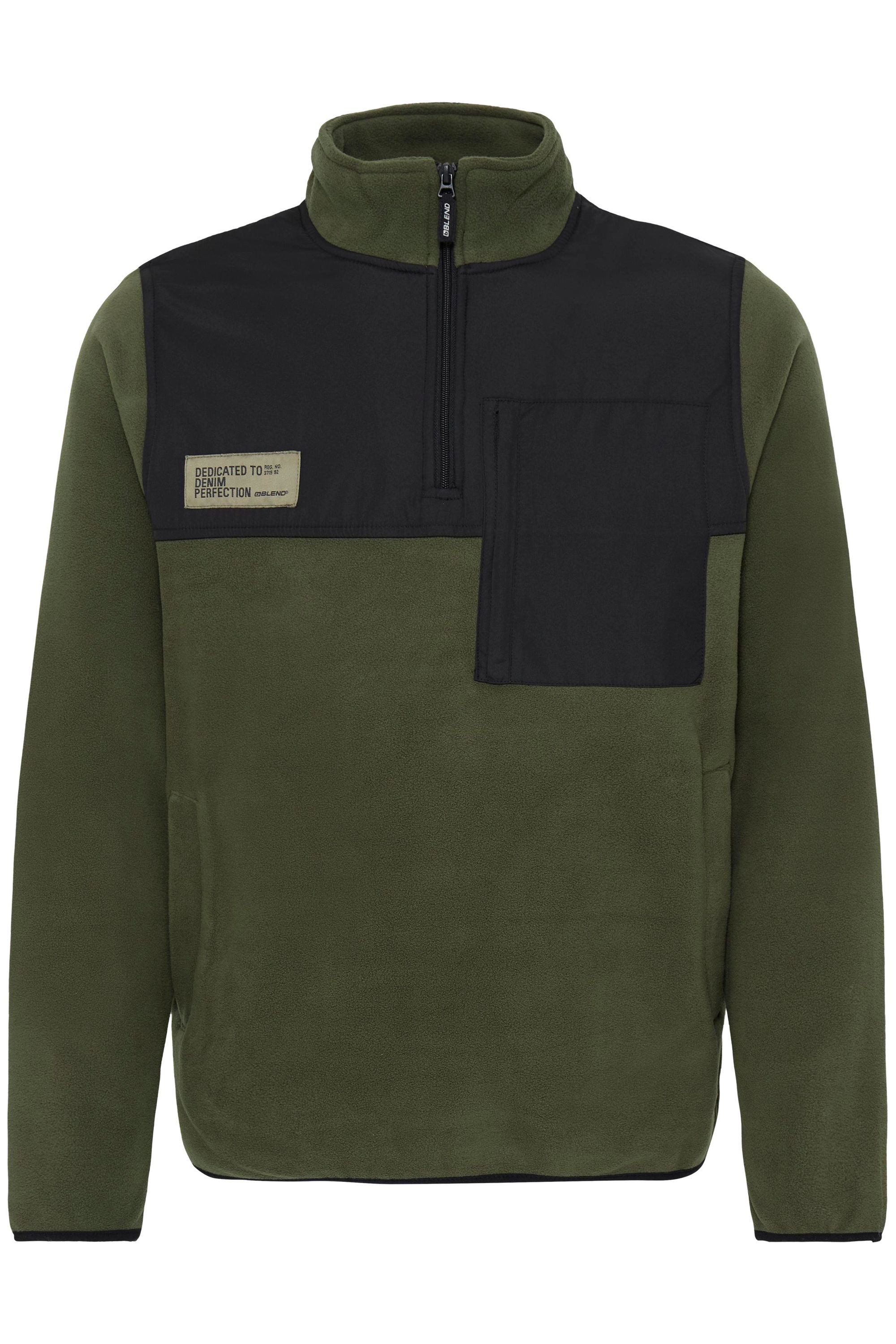 Blend Cardigan BHMasi Troyer Modische Troyer-Fleecepullover mit Reißverschl günstig online kaufen