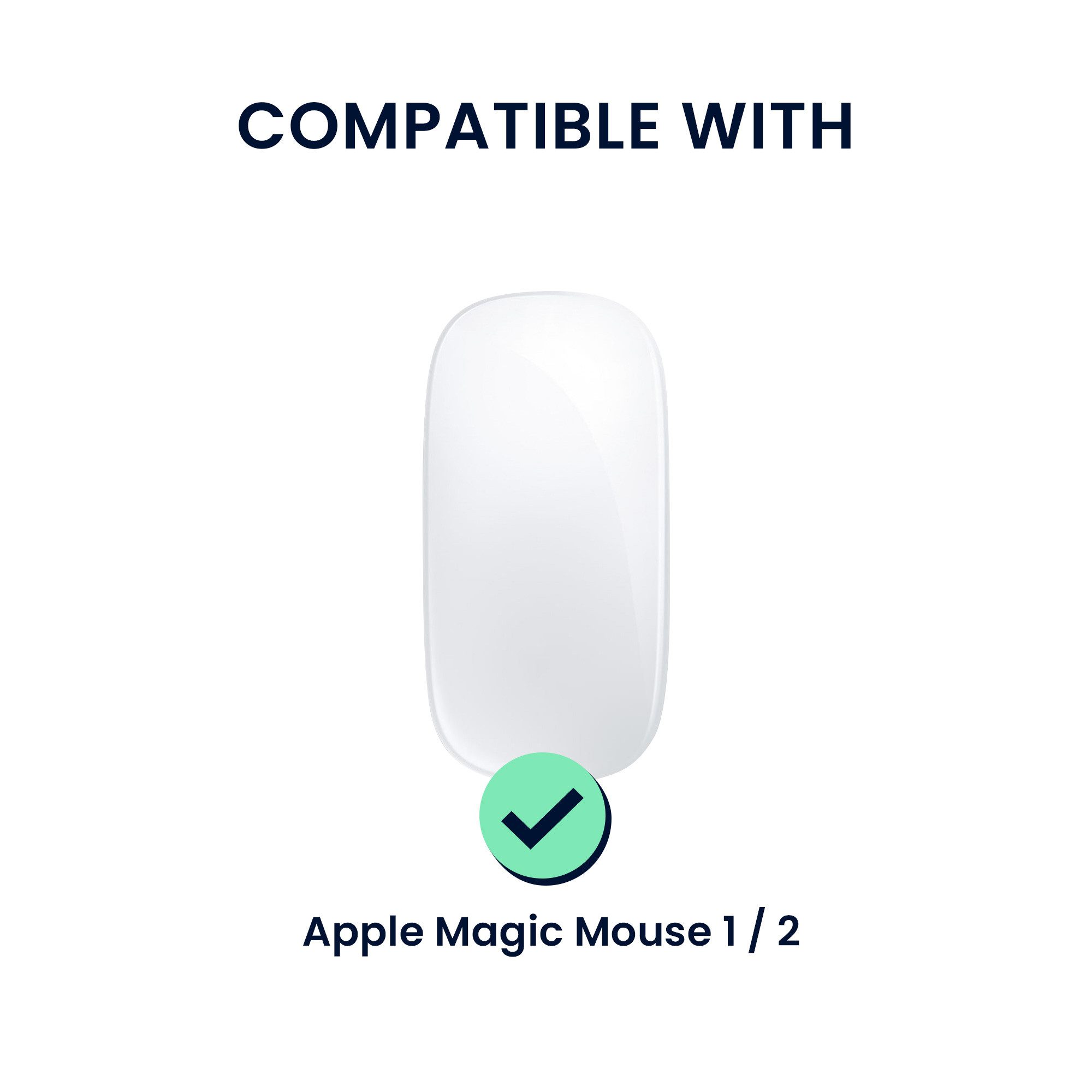 kwmobile Mauskabel-Halterung Hülle für Apple Magic Mouse 1 / 2, (1-tlg., Hülle für Apple Magic Mouse 1 / 2)