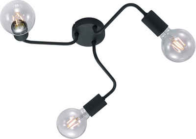TRIO Leuchten Deckenleuchte Diallo, ohne Leuchtmittel, Deckenlampe 3-flammig, exkl Leuchtmittel E27, modernes Design