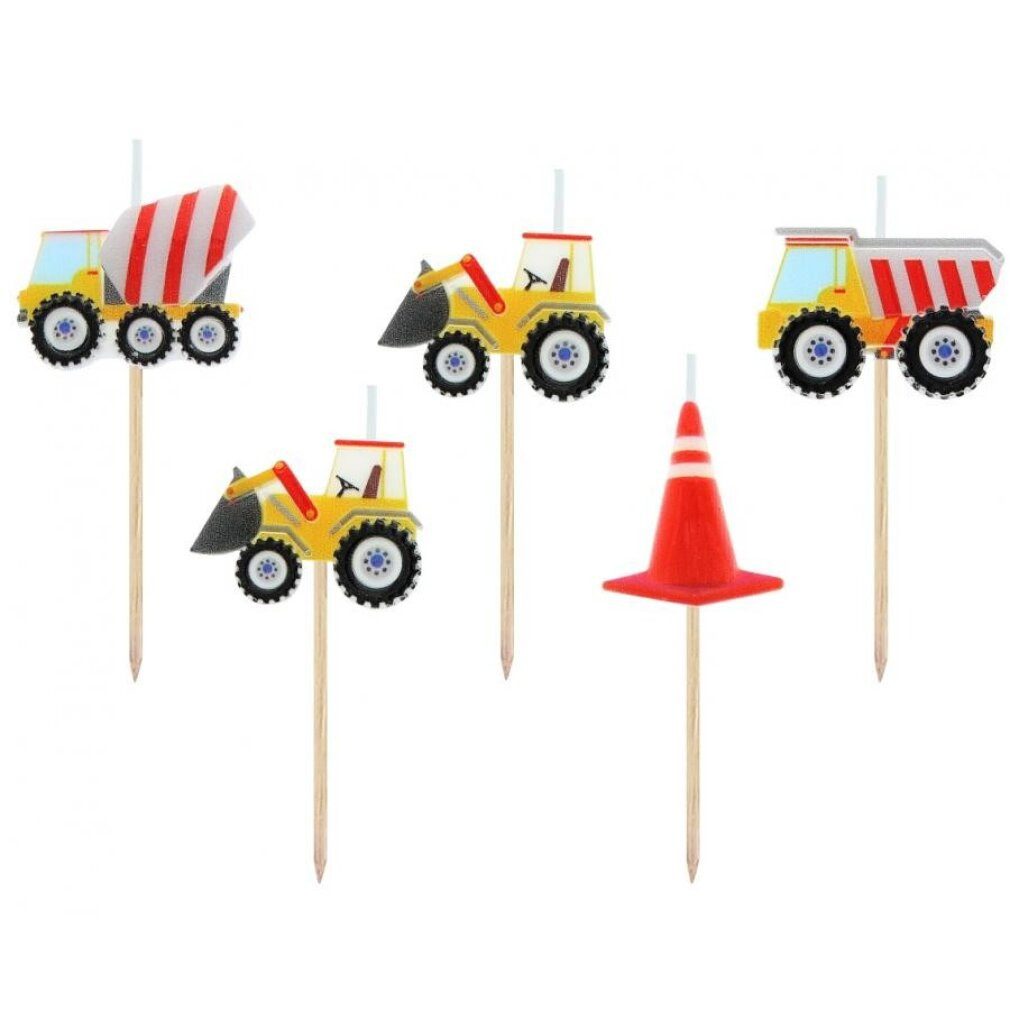 Godan Geburtstagskerze 5 Kerzen Baustelle