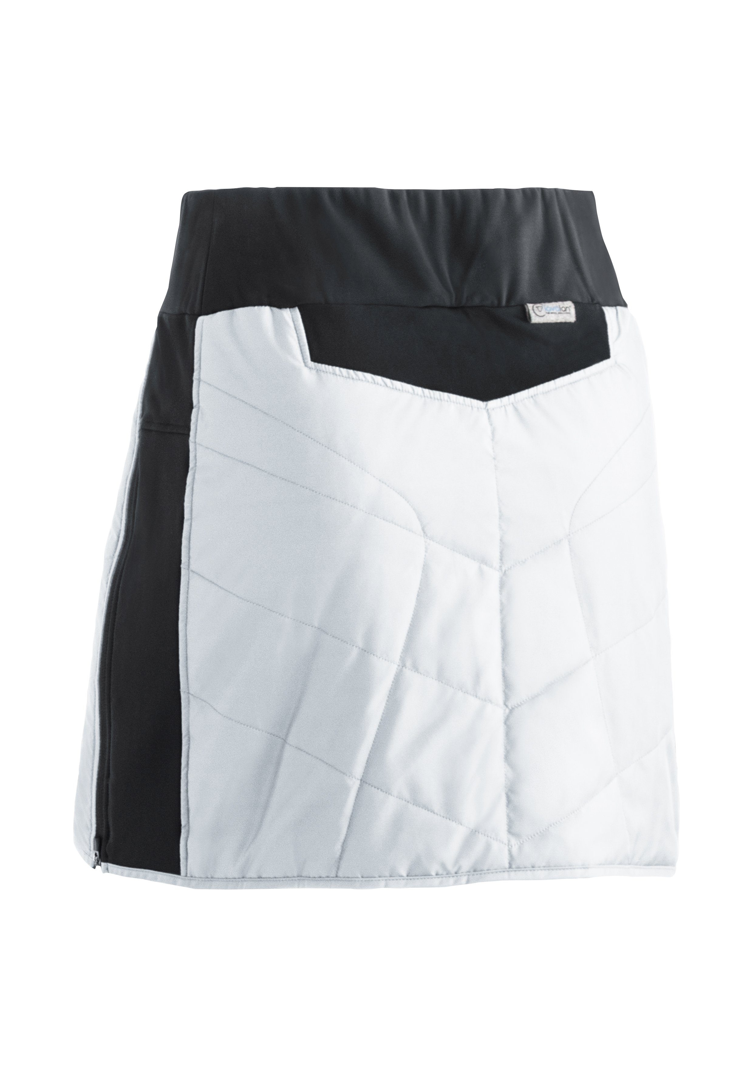 elastischer und black windabweisend, Skirt Sweatrock W Maier atmungsaktiv Skjoma Sports Damen Überrock, Bund
