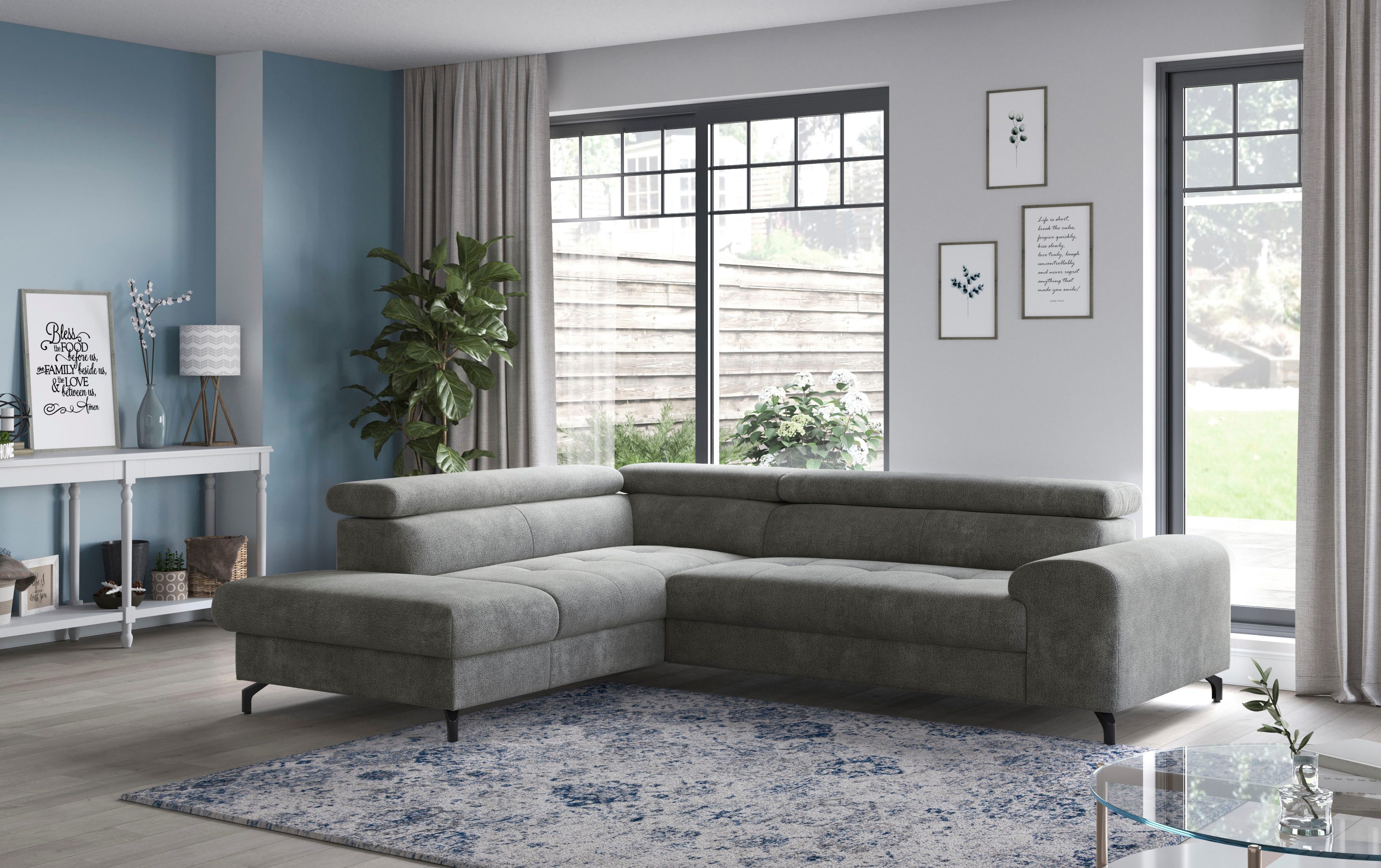 COTTA Ecksofa Aura L-Form, mit Schlaffunktion, günstig online kaufen