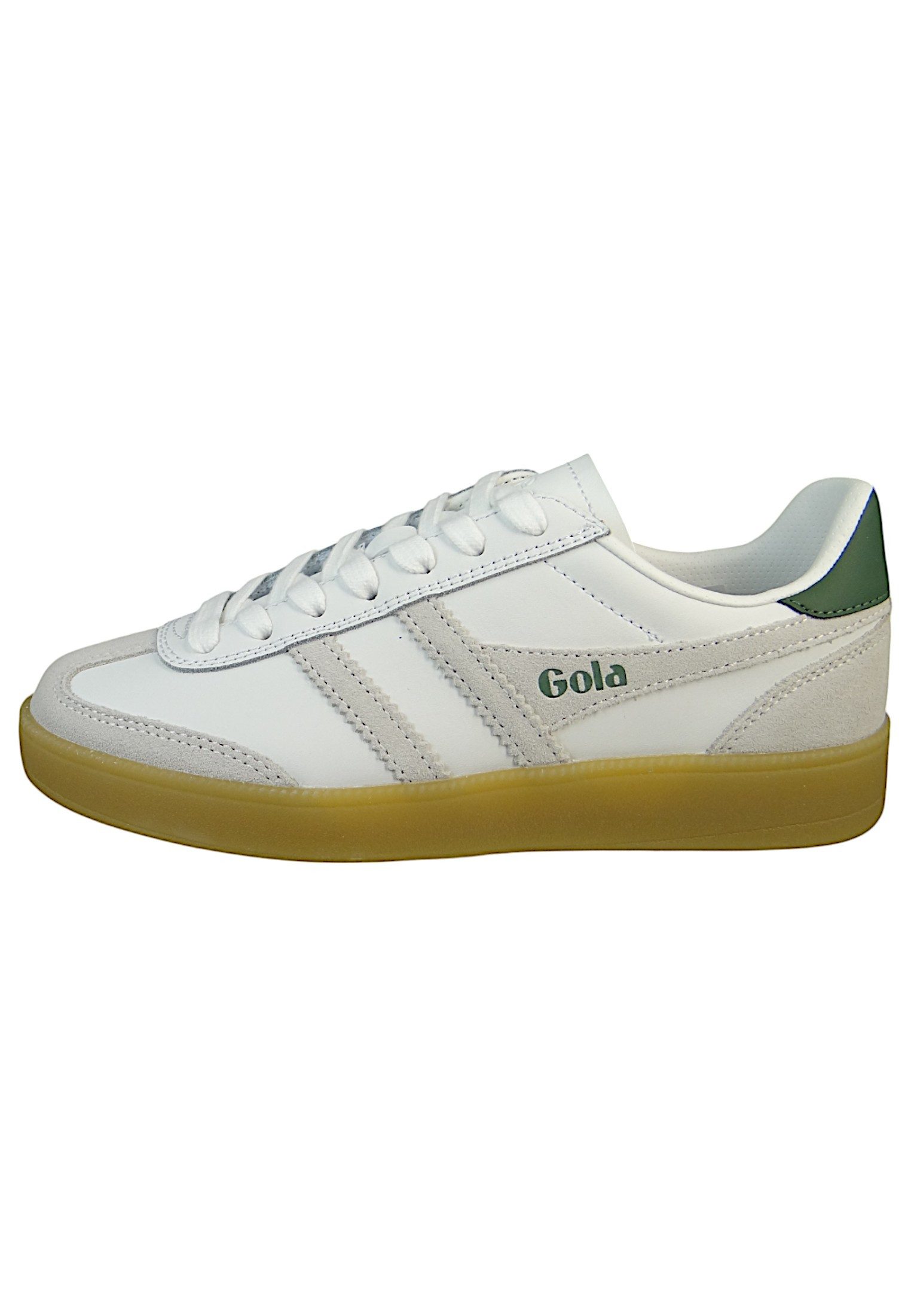 Gola CLB744 WW White/White/Evergreen/Gum Sneaker