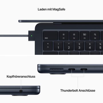 Apple MacBook Air 13'' Notebook (34,46 cm/13,6 Zoll, Apple M2, 10-Core GPU, 2000 GB SSD, CTO)