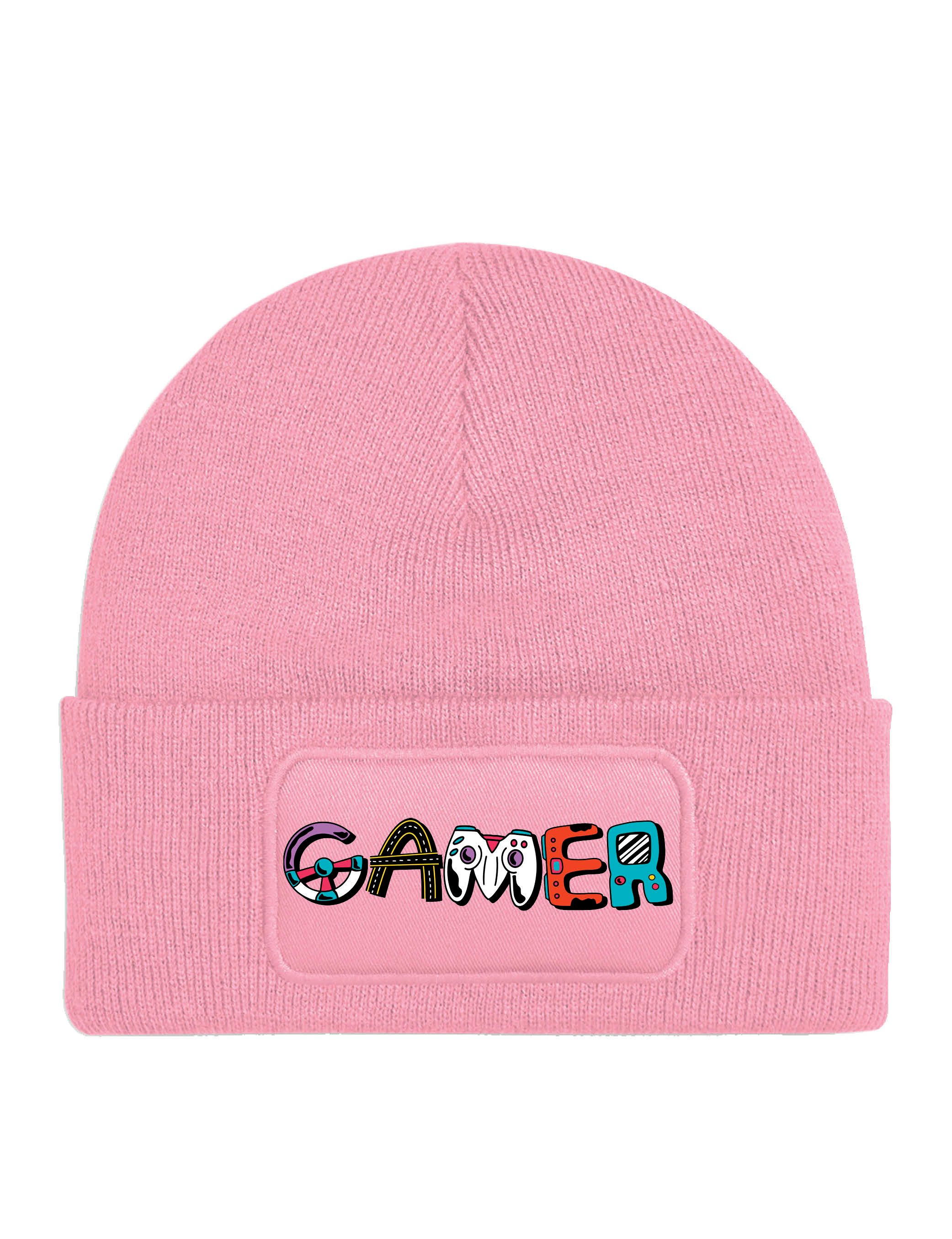 Youth Designz Beanie Unisex Kinder Beanie Mütze "Gamer" echte Zocker Gamer Print Geschenk mit lustigem Aufdruck für Jungen und Mädchen Statement