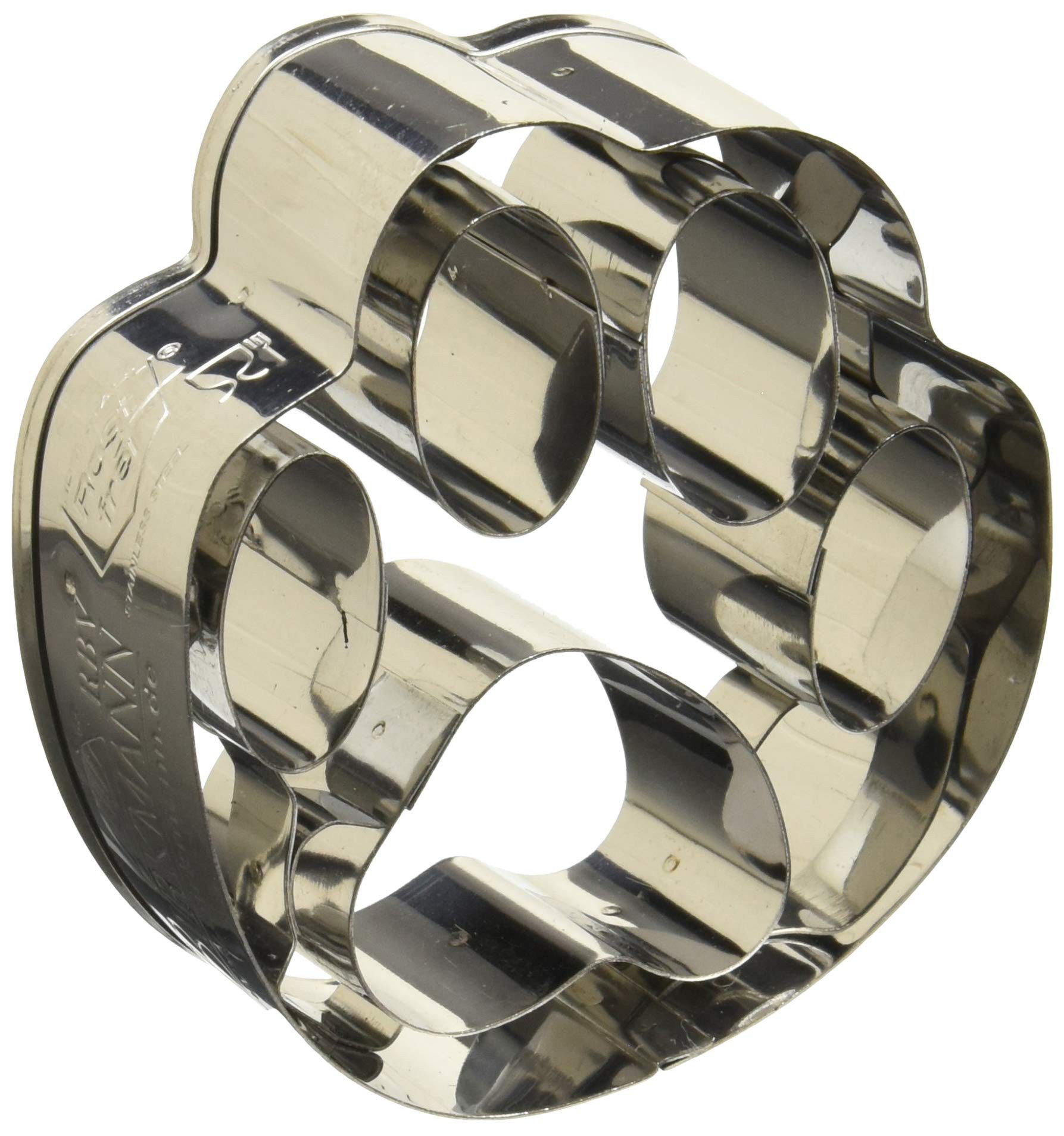 Birkmann Ausstechform Ausstechform Pfote aus Edelstahl, 6 cm für Plätzchen, Edelstahl, Hochwertiges Material, leicht zu reinigen