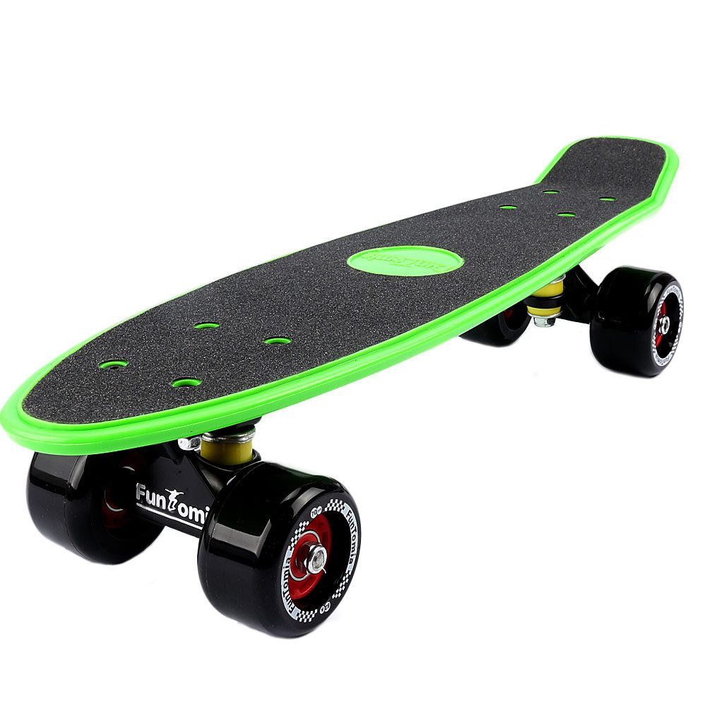 FunTomia Miniskateboard Miniboard Cruiser Skateboard mit 70/65mm Big Wheel Rollen