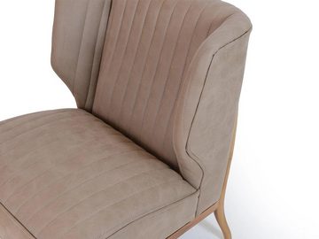 JVmoebel Sessel Beige Sessel Designer Sitz Couch Modern Wohnzimmer Neu (1-St., Sessel), Made in Europa