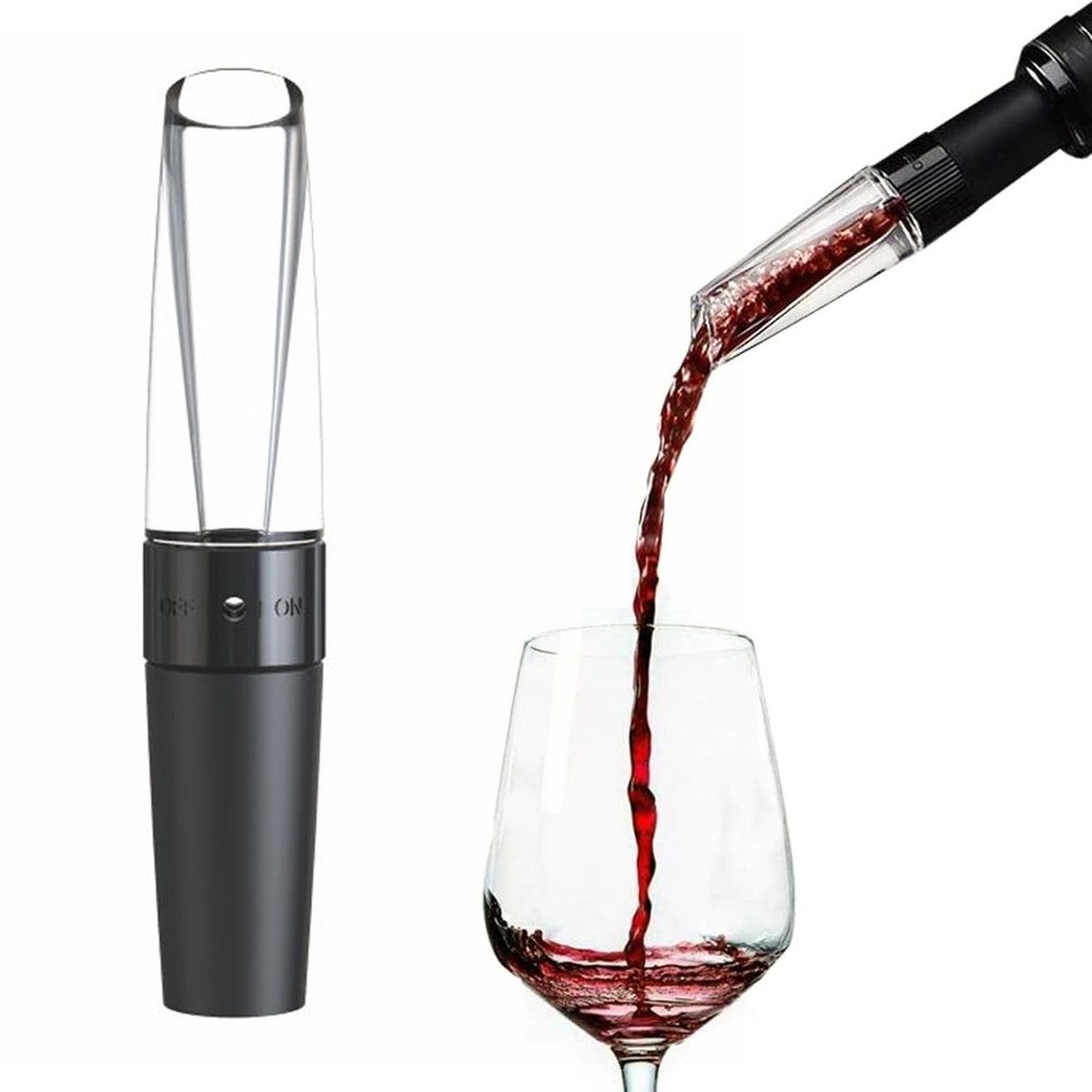 CoverKingz Dekanter Weindekanter - Dekanter für Rotwein - Weinbelüfter und Eingießer für, (2 in 1 Set, Decanter Weinbelüfter), Tropffrei und leichte Reinigung