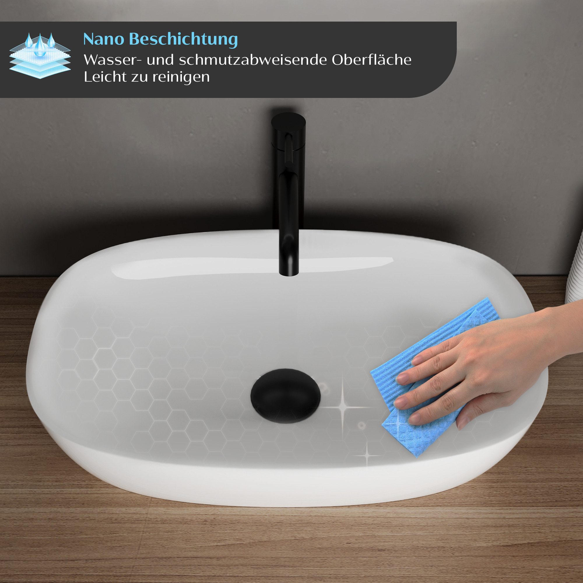 Alpenberger Aufsatzwaschbecken Bad Waschbecken Gäste WC günstig online kaufen
