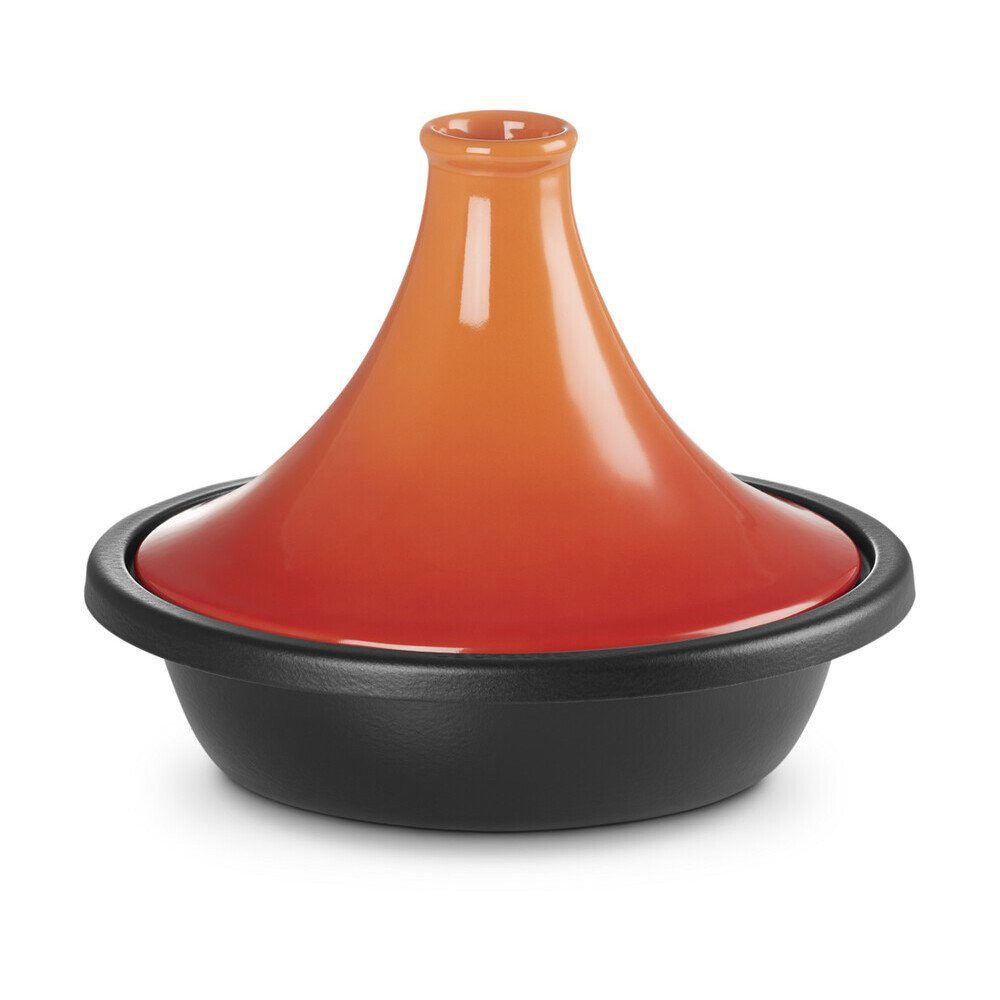 LE CREUSET Dampfgartopf Tagine 31 cm Classic ofenrot, Gusseisen, Steinzeug, 3,7l, Gusseisen, emailliert, rot, Handreinigung