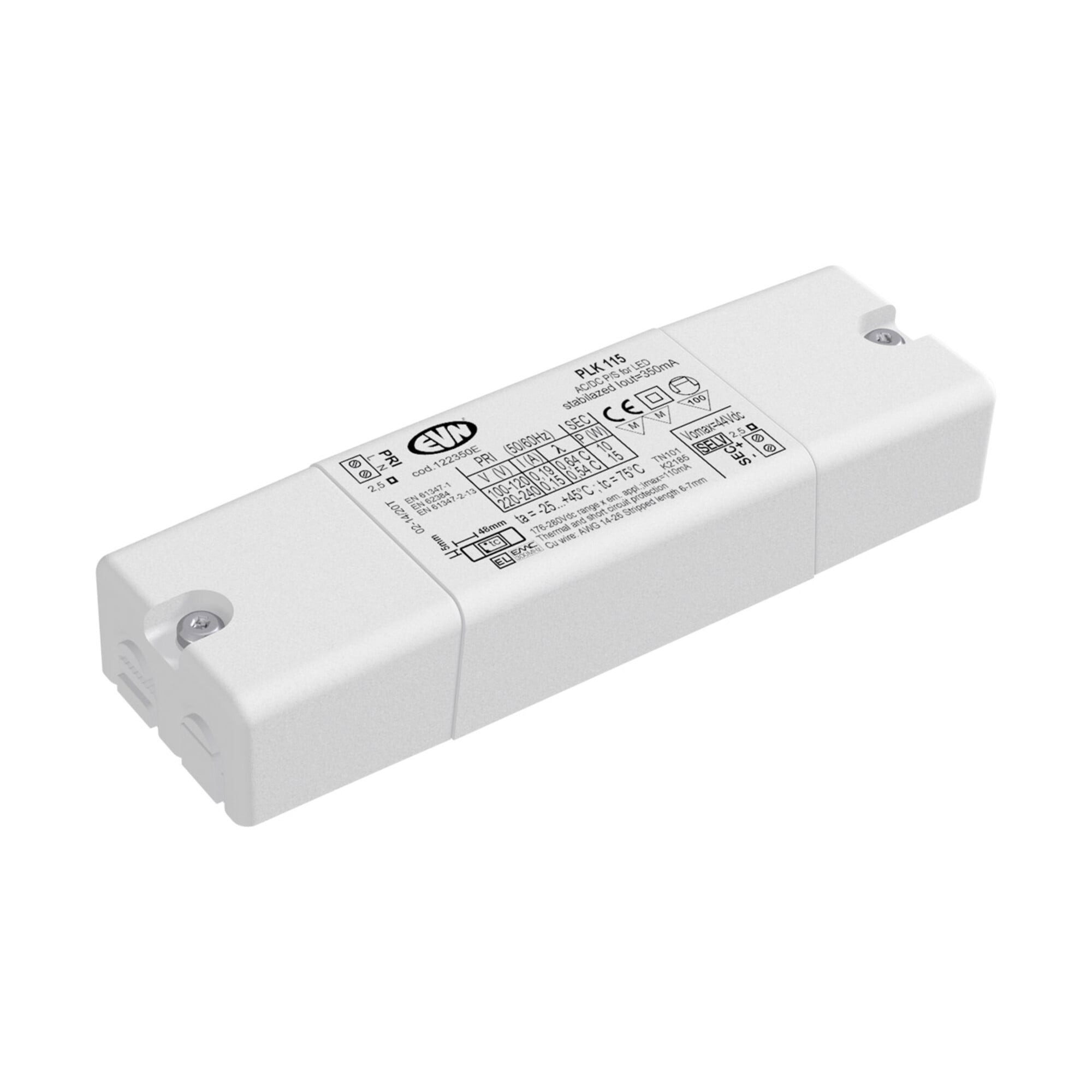 Contorion EVN Lichttechnik LED-Konverter 350mA 1-15W PLK 115 Steckdosenleiste