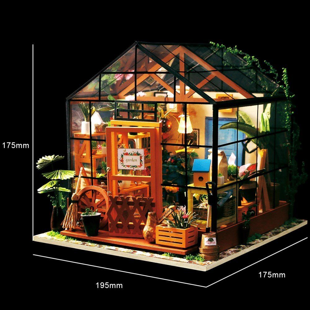 "Cathy´s DIY Puzzleteile ROKR Miniature 231 House", Robotime 3D-Puzzle House Rolife Flower