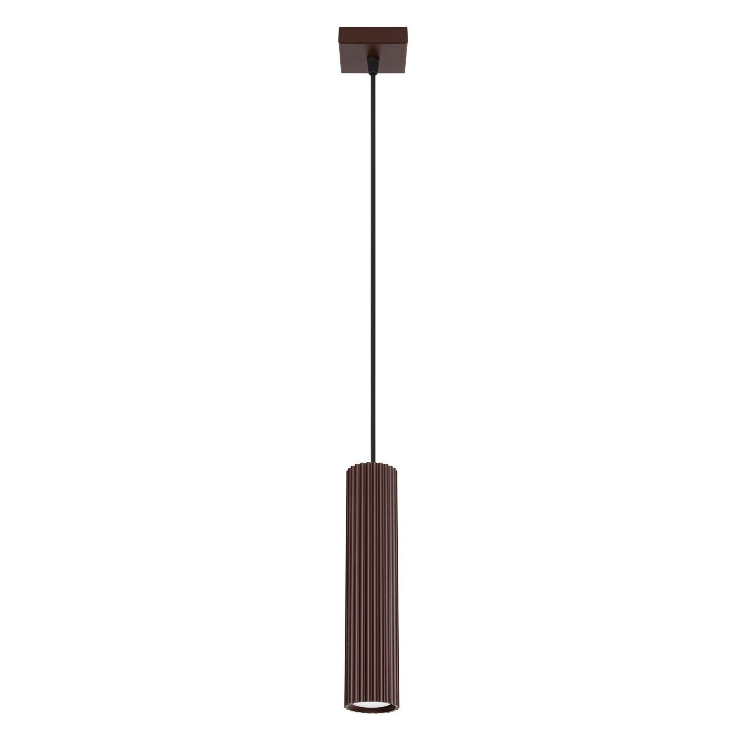 Licht-Erlebnisse Pendelleuchte BERTA, ohne Leuchtmittel, H: max. 118 cm Ø 8 cm rund GU10 Modern