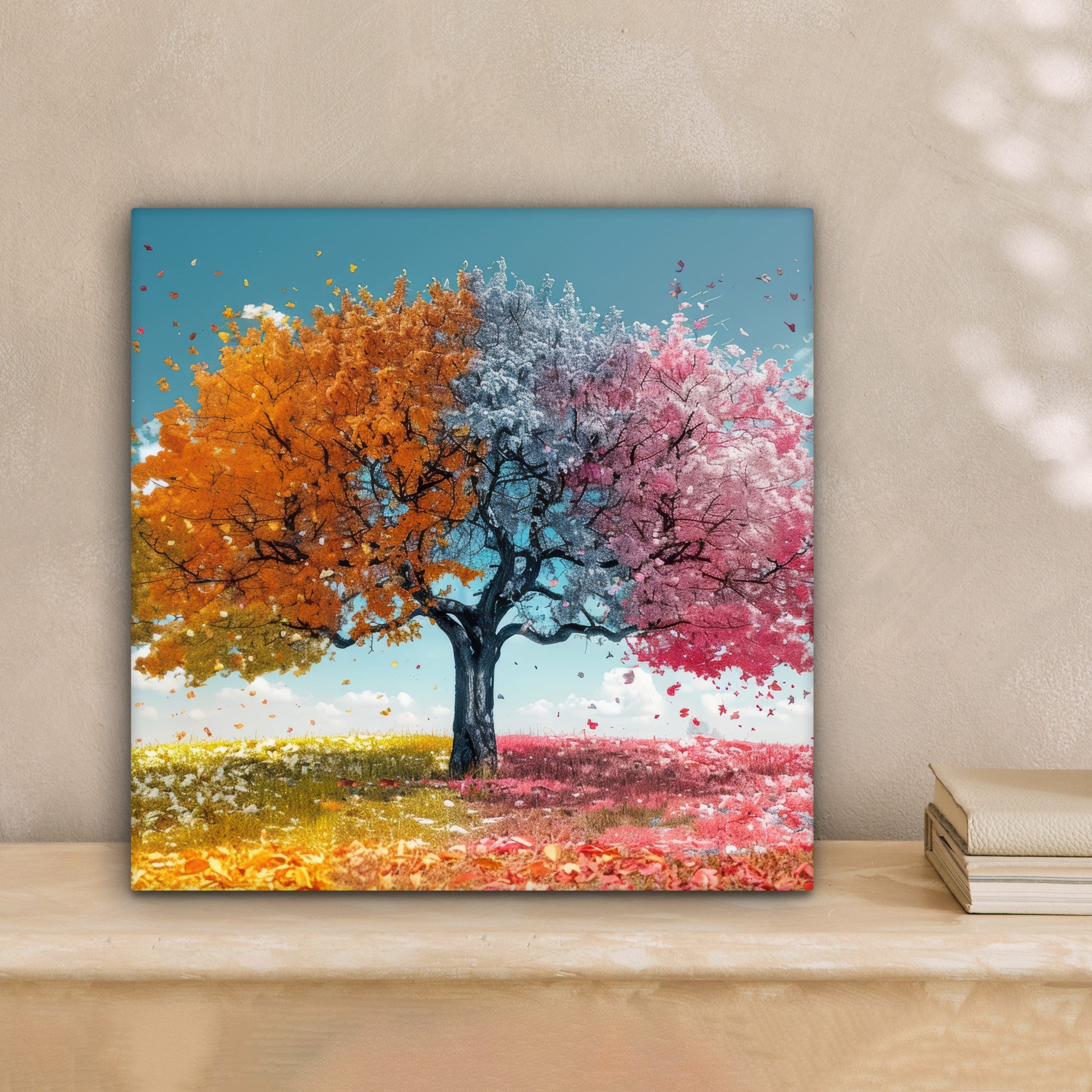OneMillionCanvasses® Leinwandbild Baum - Bunt - Natur - Baum des Lebens, Fo günstig online kaufen