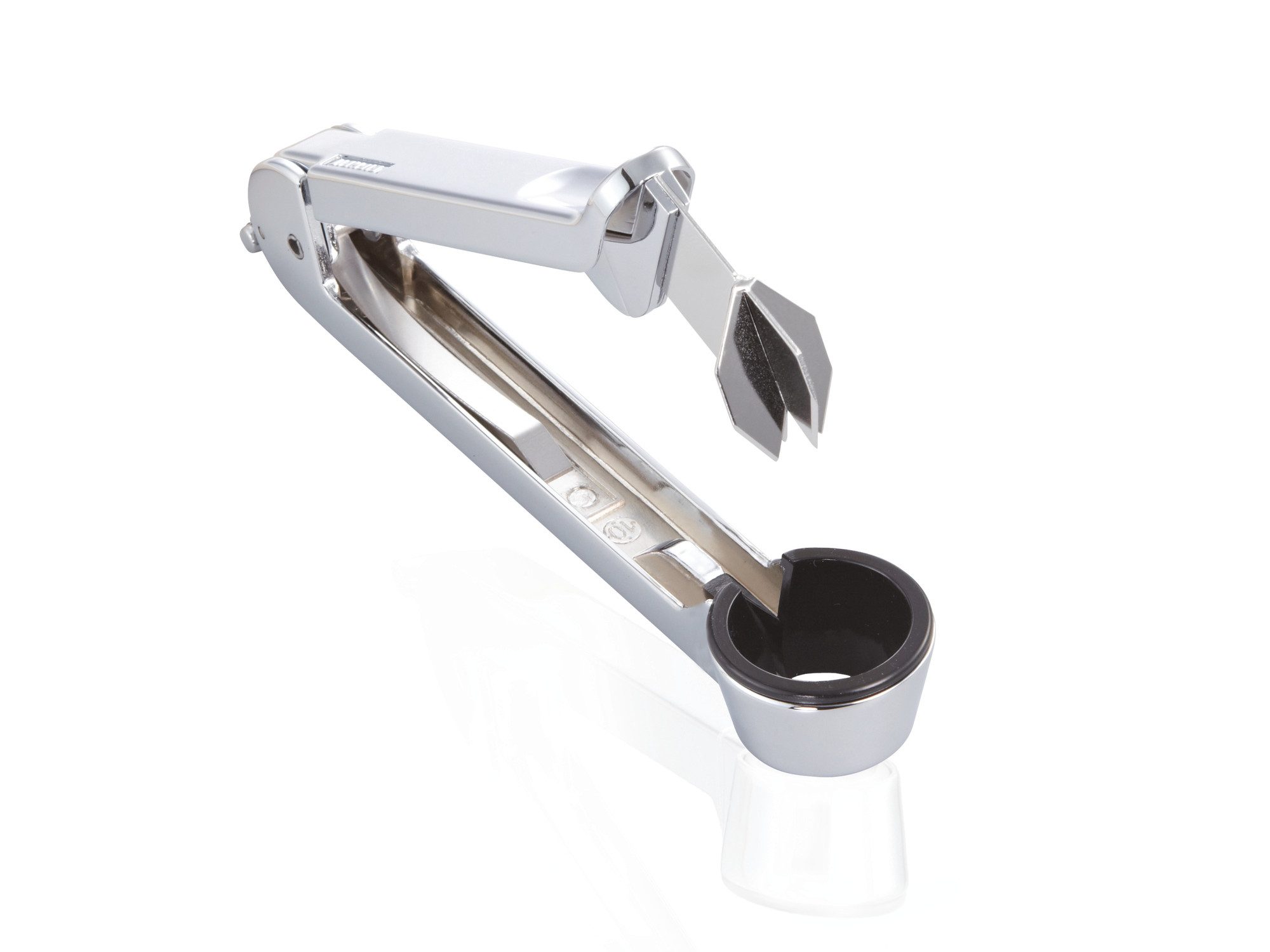 Leifheit Entkerner Pflaumenentsteiner, Metall,Kunststoff, Handlich, platzsparend aufzubewahren, entsteinen und teilen