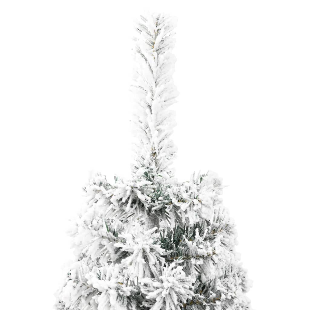 Weihnachtsbaum cm furnicato Künstlicher Schlank Künstlicher mit Schnee 120 Halb-Weihnachtsbaum