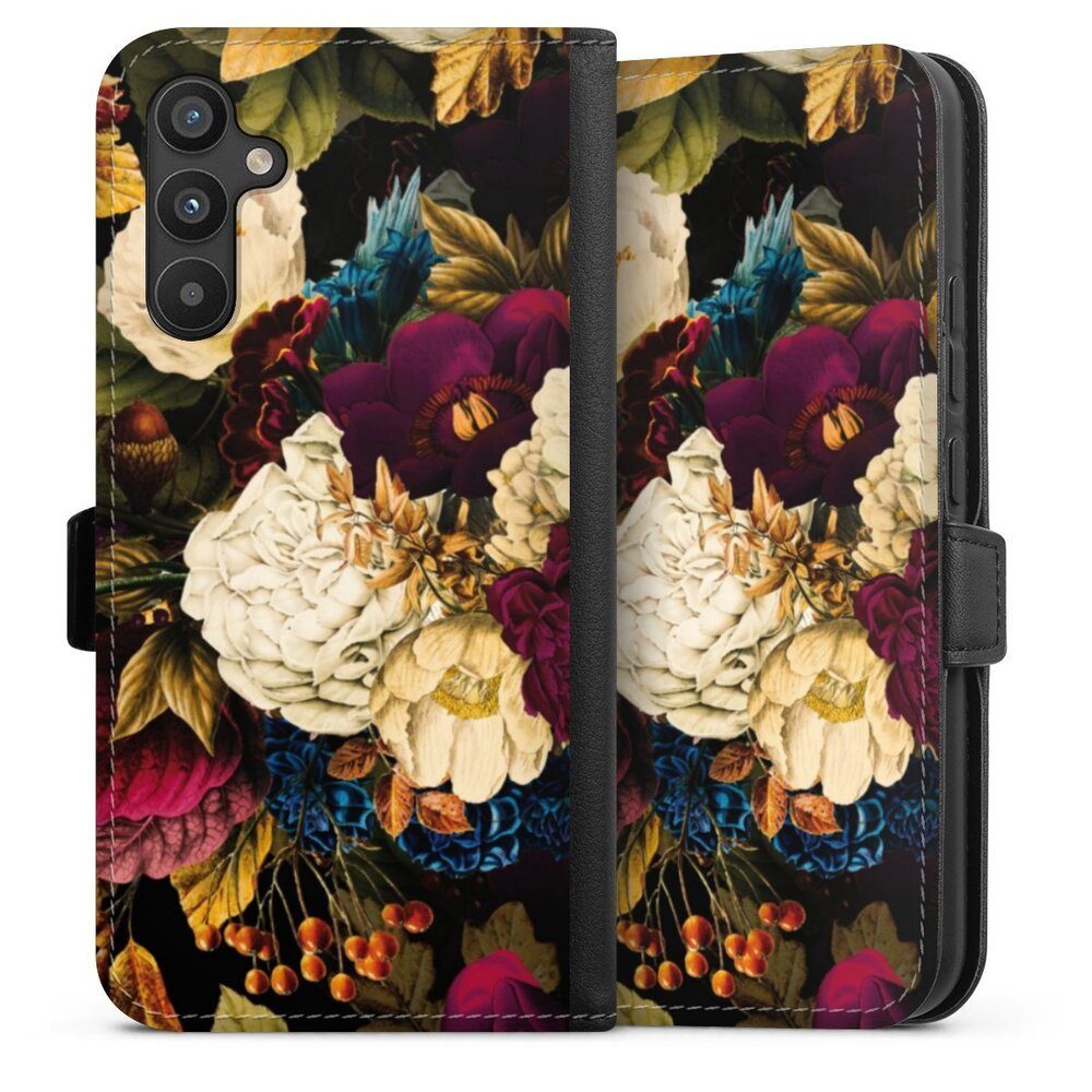 Handyhülle Vintage Blumen Muster Dark Vintage Flowers