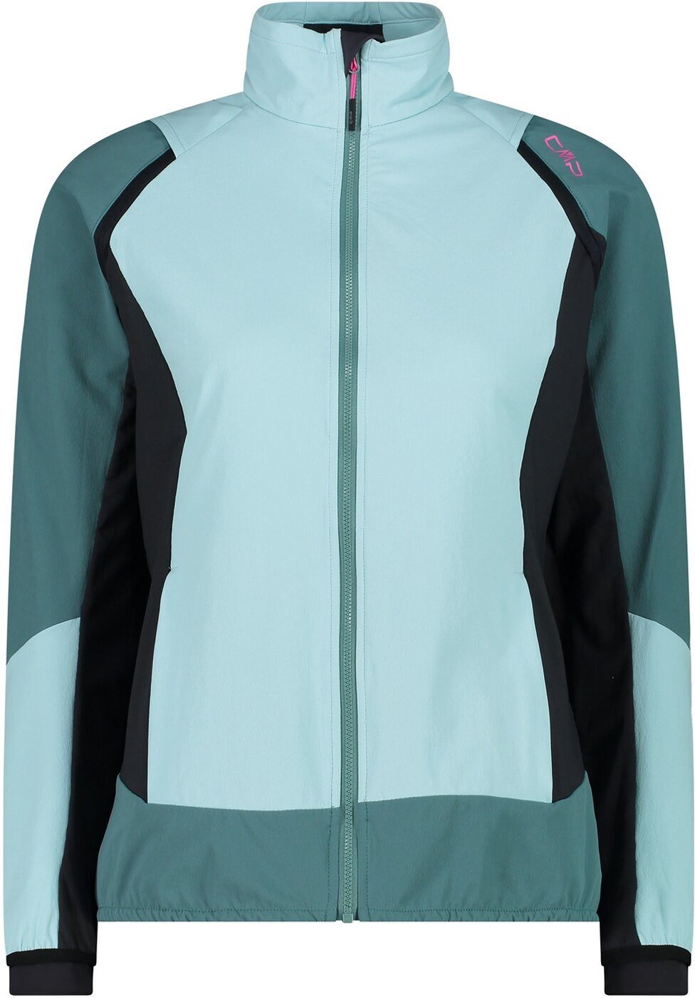 Funktionsjacke WOMAN JACKET HYBRID WITH DETACHABLE SLEEVES OPALE