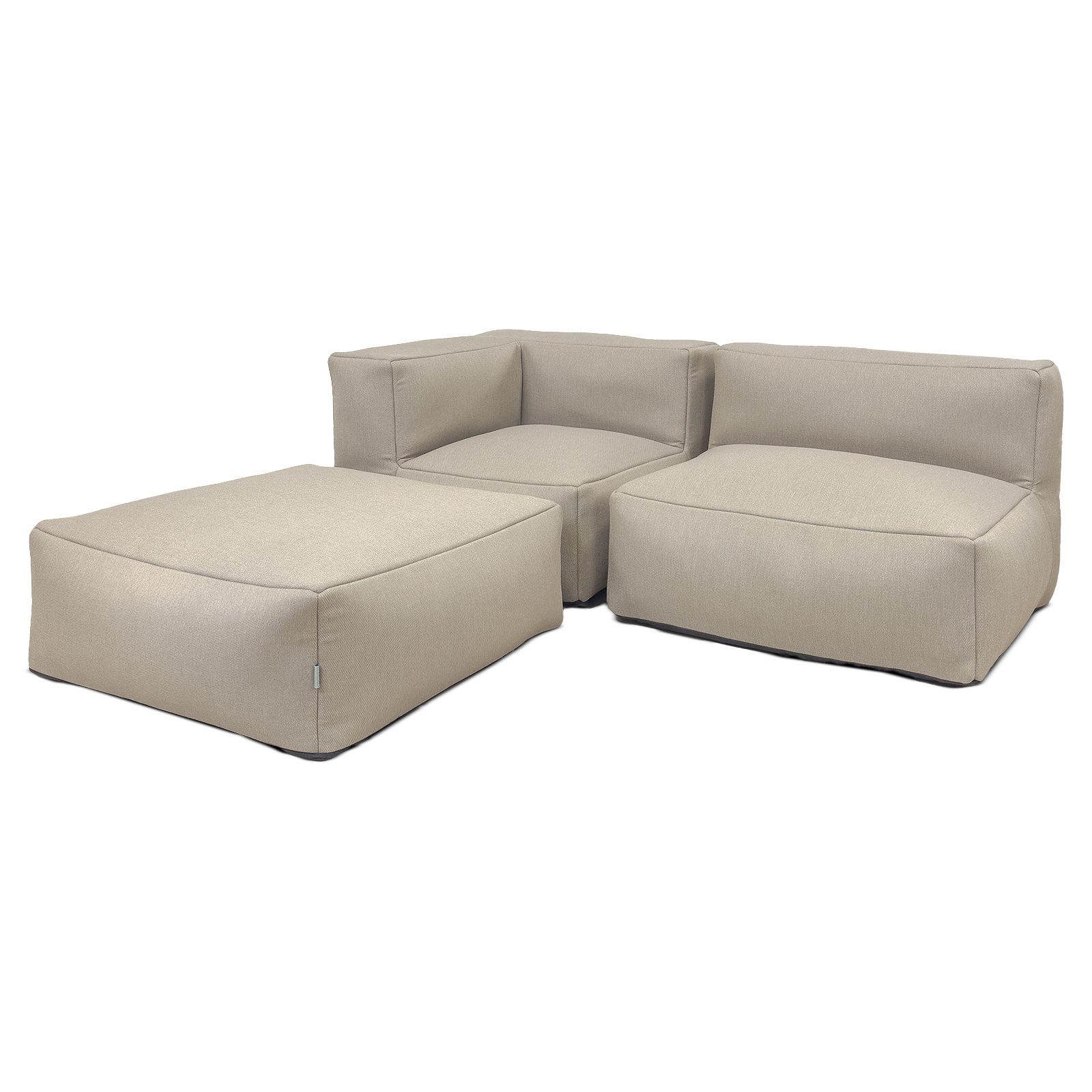 osoltus Garten-Essgruppe osoltus Emilia Premium Modular Lounge 3tlg. Axroma Olefin Taupe Beige