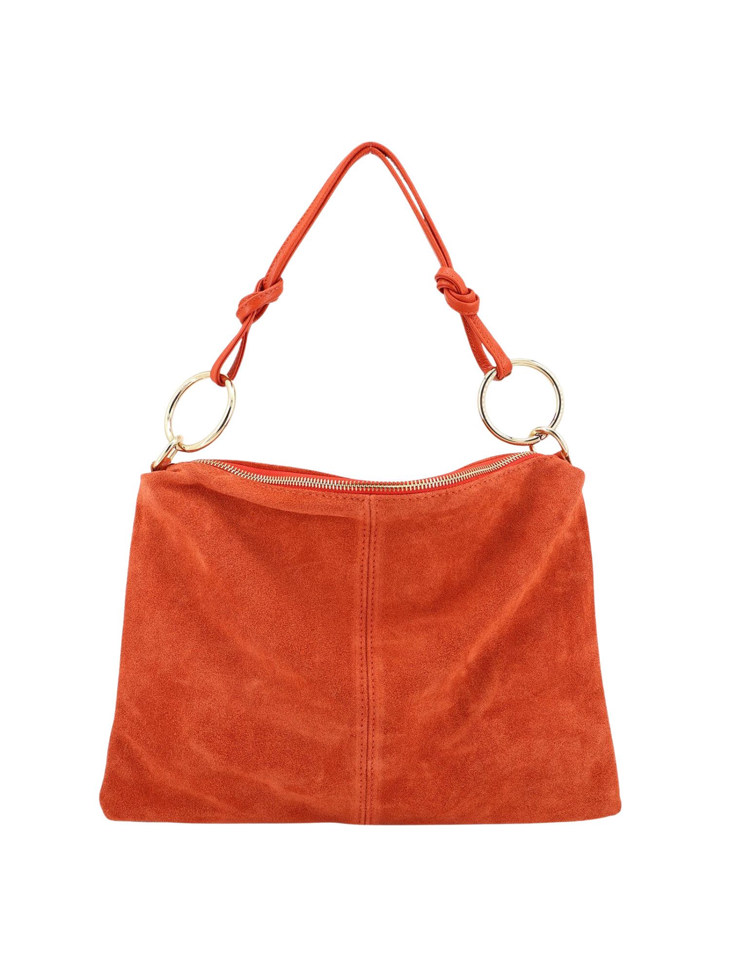 BRISE TASCHE Schultertasche Schultertasche mit Fransen aus Wildleder- Trendiger Alltagsbegleiter (Einzeltasche, 1-teilig)