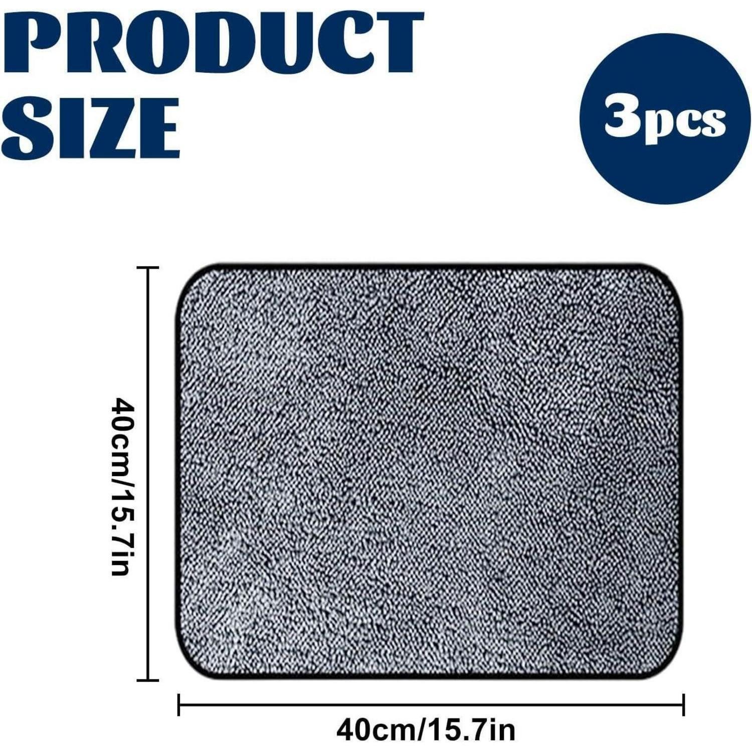 LuxusKollektion Trockentuch Mikrofaser 3er Auto Motorrad Dusche Wundertuch 40*40cm Mikrofasertuch