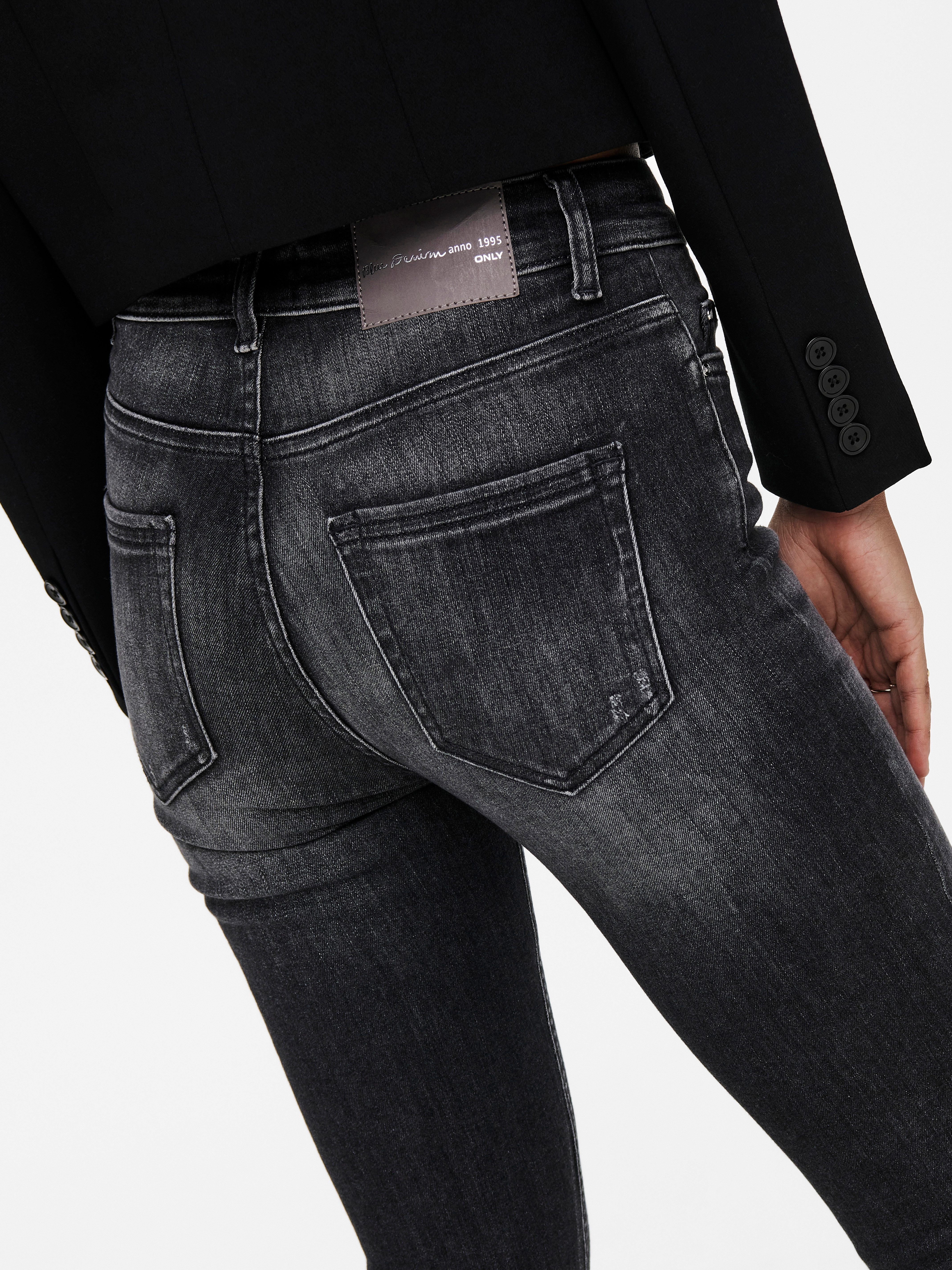 ONLY Skinny-fit-Jeans ONLBLUSH MID SK AK RW REA787 DNM mit Destroyed Effekt günstig online kaufen