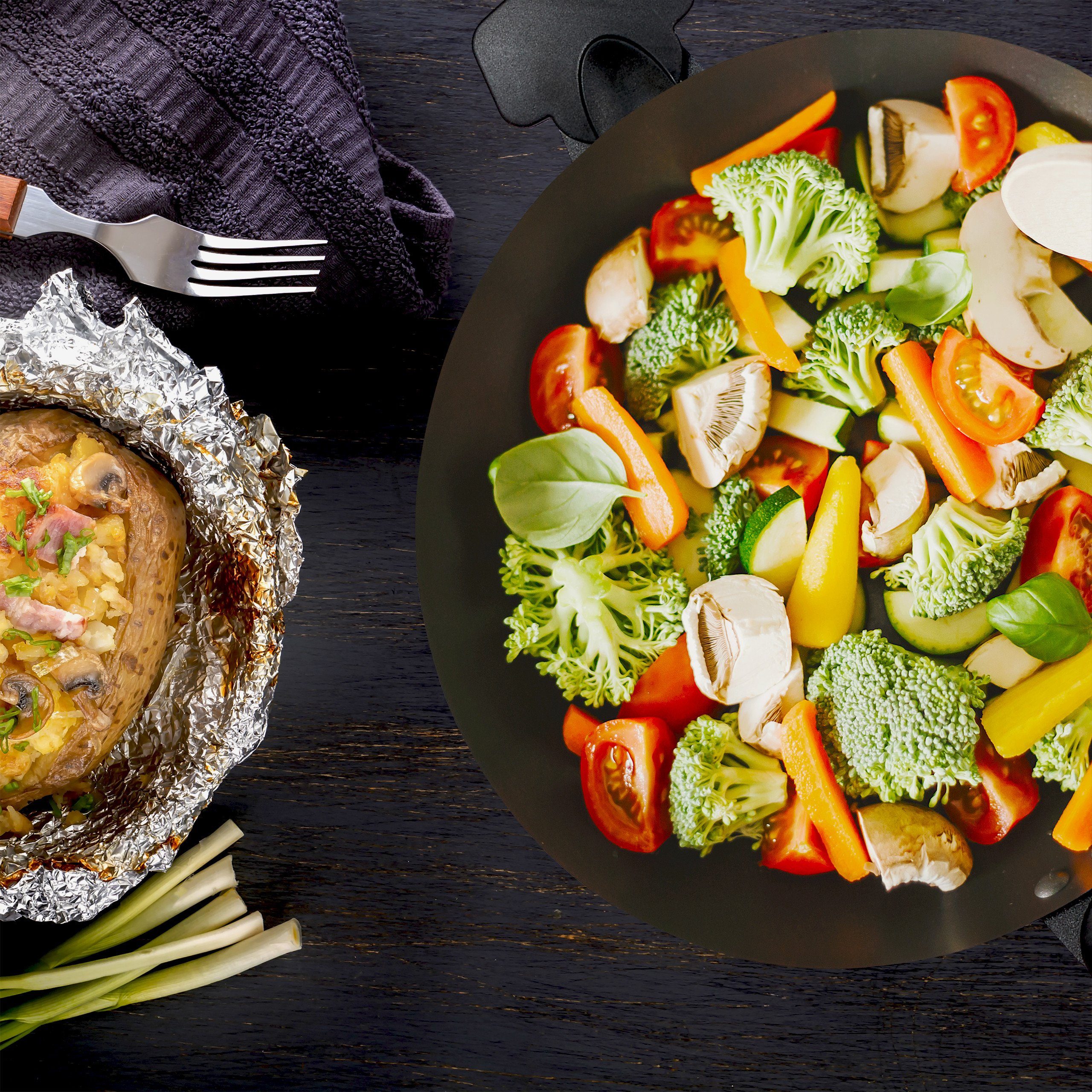 relaxdays Wok mit Deckel Induktio