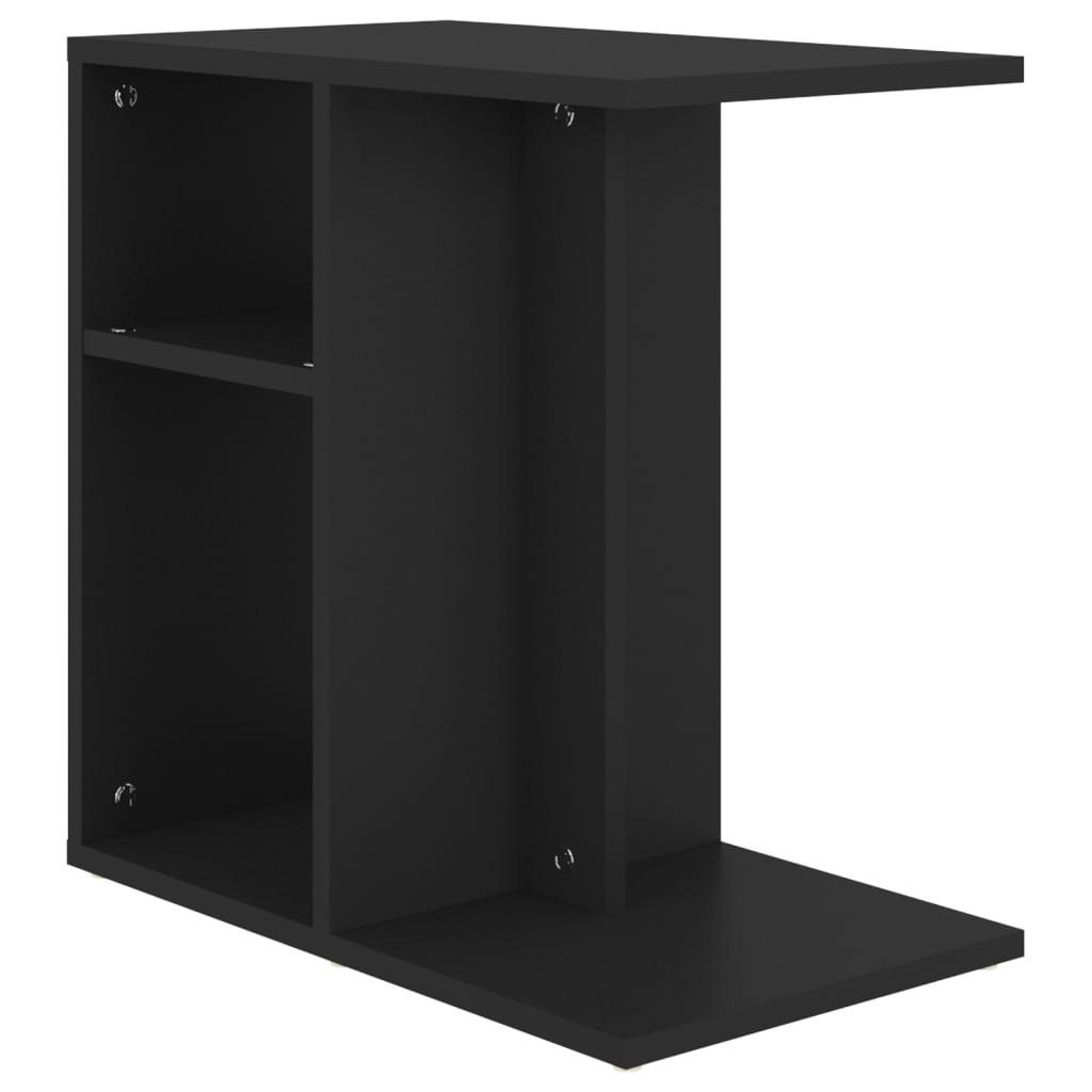 Schwarz cm Holzwerkstoff Weiß Beistelltisch (1-St) Beistelltisch Schwarz 50x30x50 | vidaXL