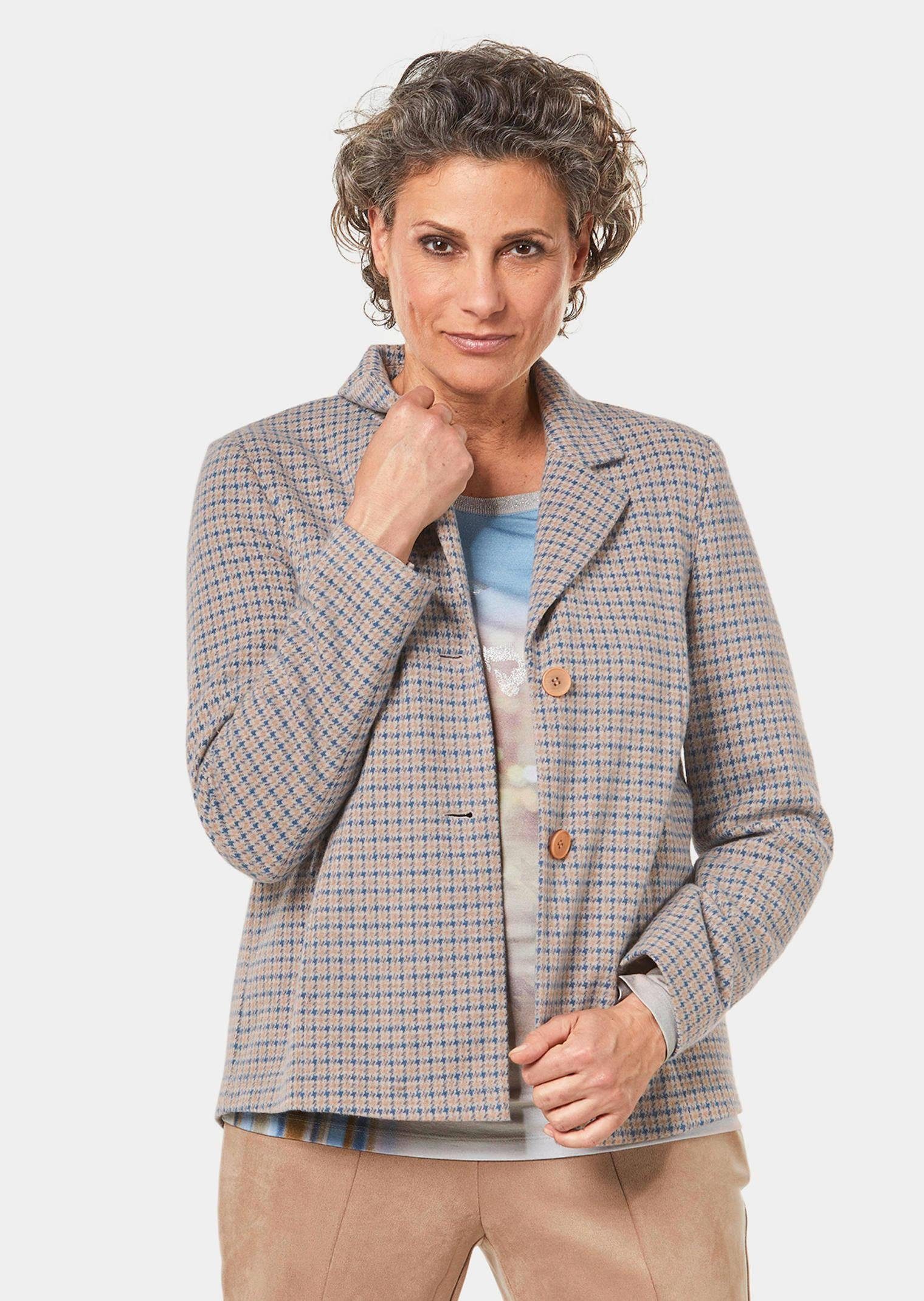 GOLDNER Jerseyblazer Indoorjacke aus strukturiertem Jersey günstig online kaufen