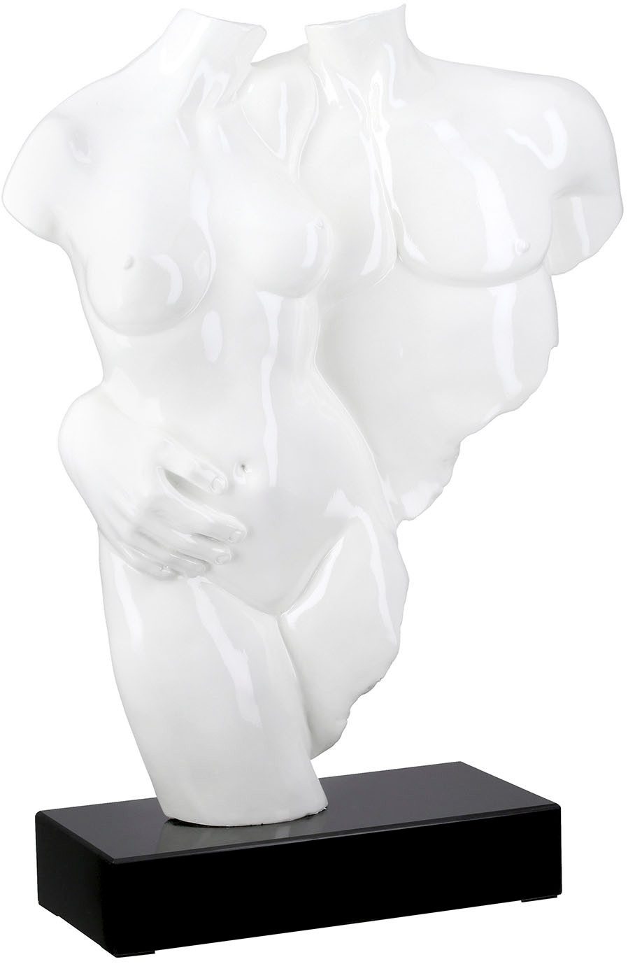 Casablanca by Gilde Dekoobjekt Skulptur Paar Coppia weiß H. 49 cm (1 St)