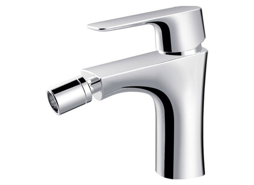 Aloni Bidetarmatur ZS80704 (set, 1-St., 0) Bidetarmatur Einhebel Wasserhahn für Bidet chrom