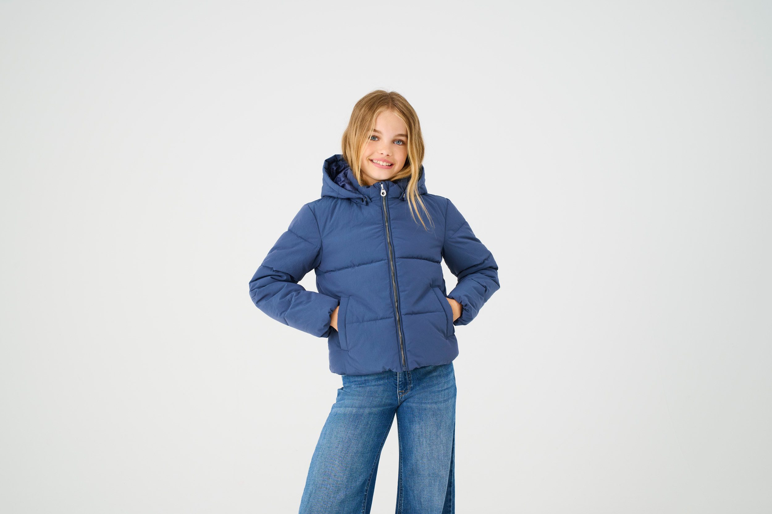 KIDS ONLY Steppjacke KOGDOLLY SHORT PUFFER JACKET OTW mit abnehmbarer Kapuze