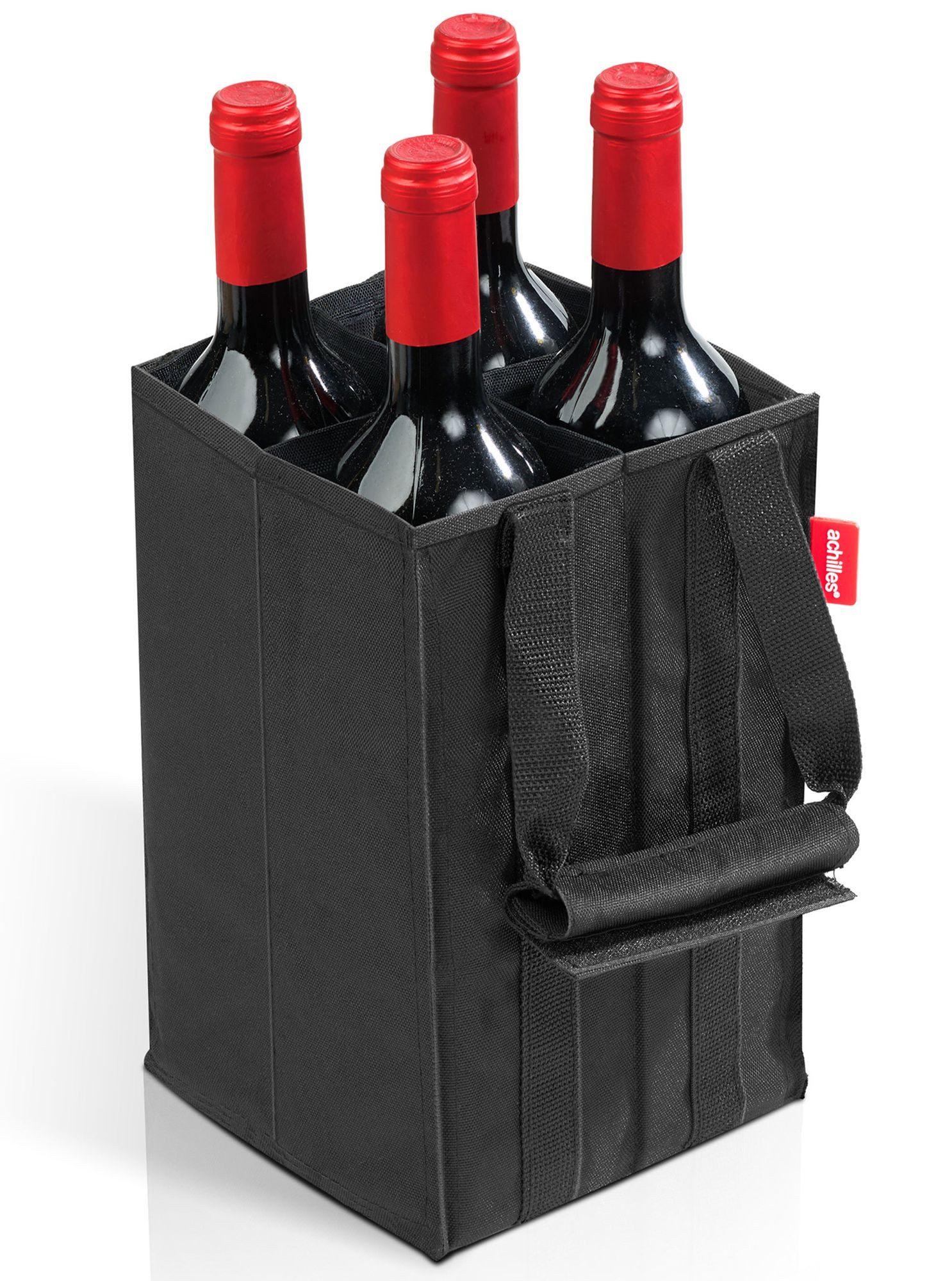 achilles Flaschenkorb Flaschenkorb 4er Bottle-Bag, Flaschentasche für 4 x 1,5 Liter Flaschen