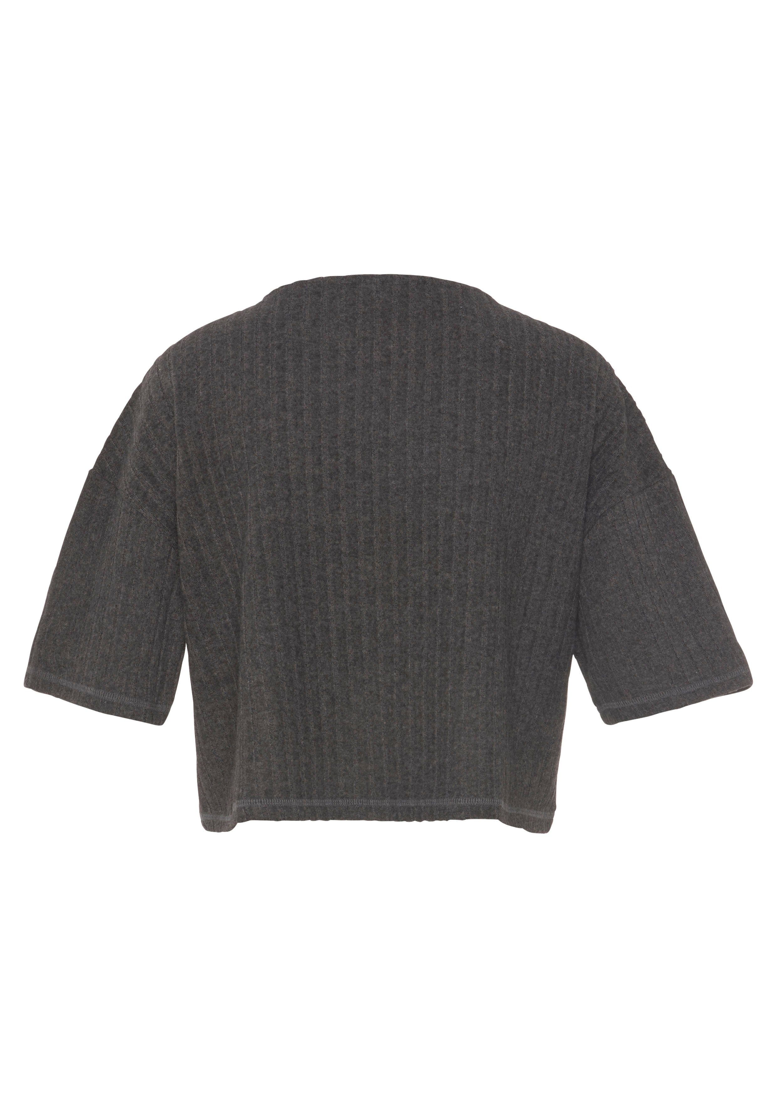 LASCANA 3/4-Arm-Shirt Lounge-/Strickshirt aus weichem Strick, Loungewear