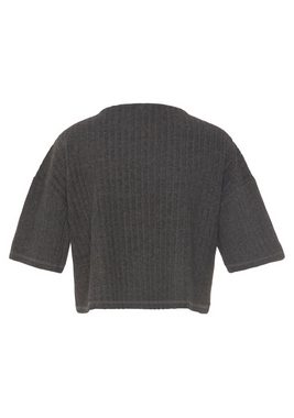 LASCANA 3/4-Arm-Shirt -Loungeshirt aus weichem Strick, Loungewear