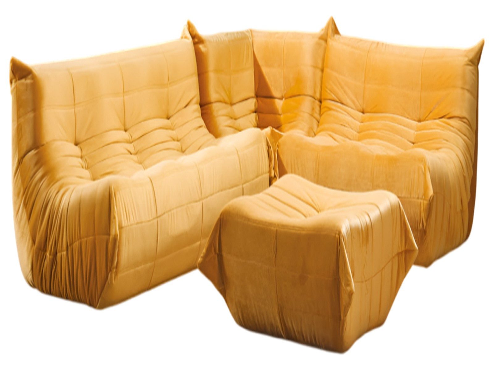 Xlmoebel Polstergarnitur Elegante Sitzgruppe für Ihr Zuhause in modernem Design, (4-tlg), Made in Europa