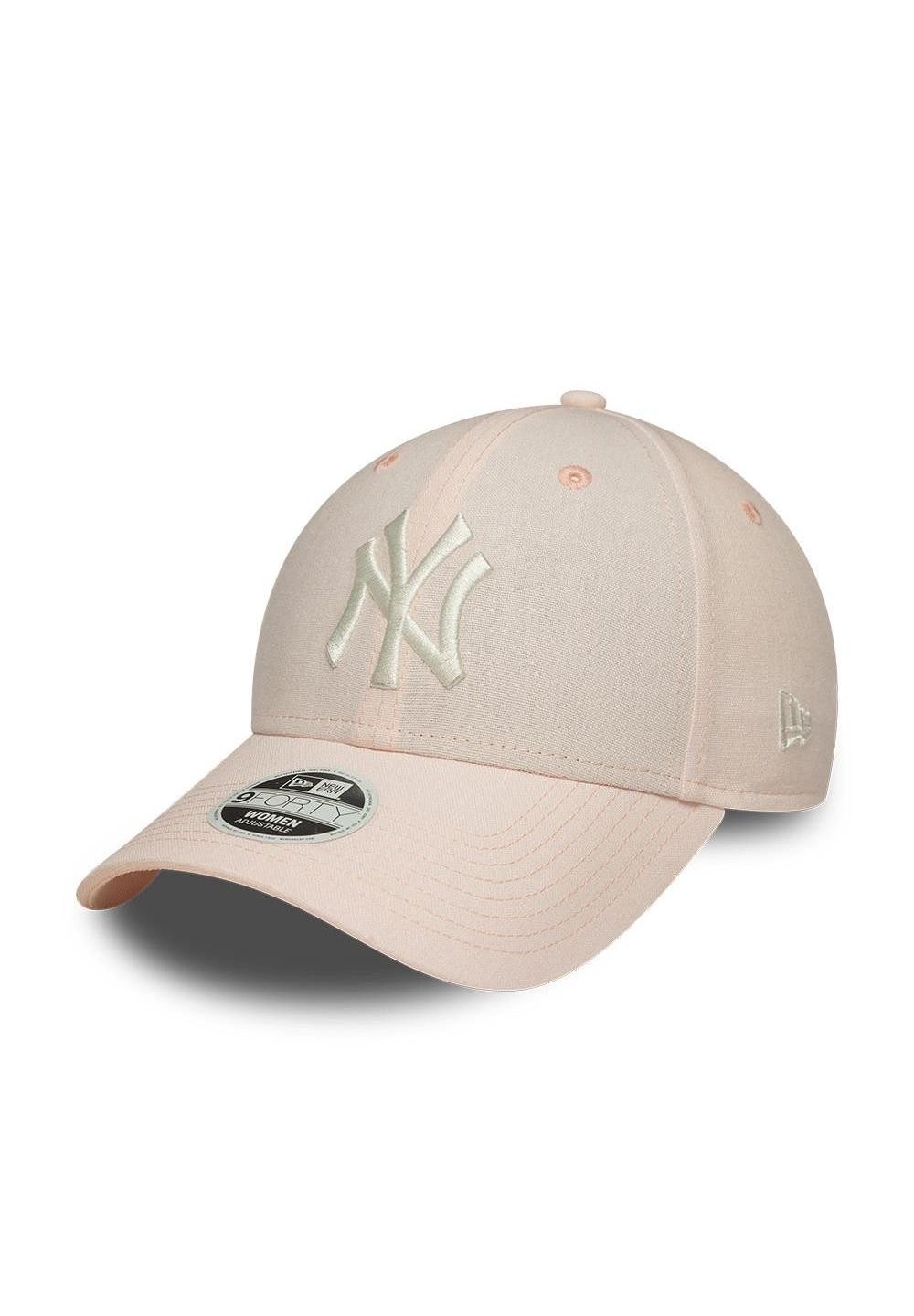 Baseball Cap New York Yankees New Era MLB Linen 9Forty Women Cap Rosa