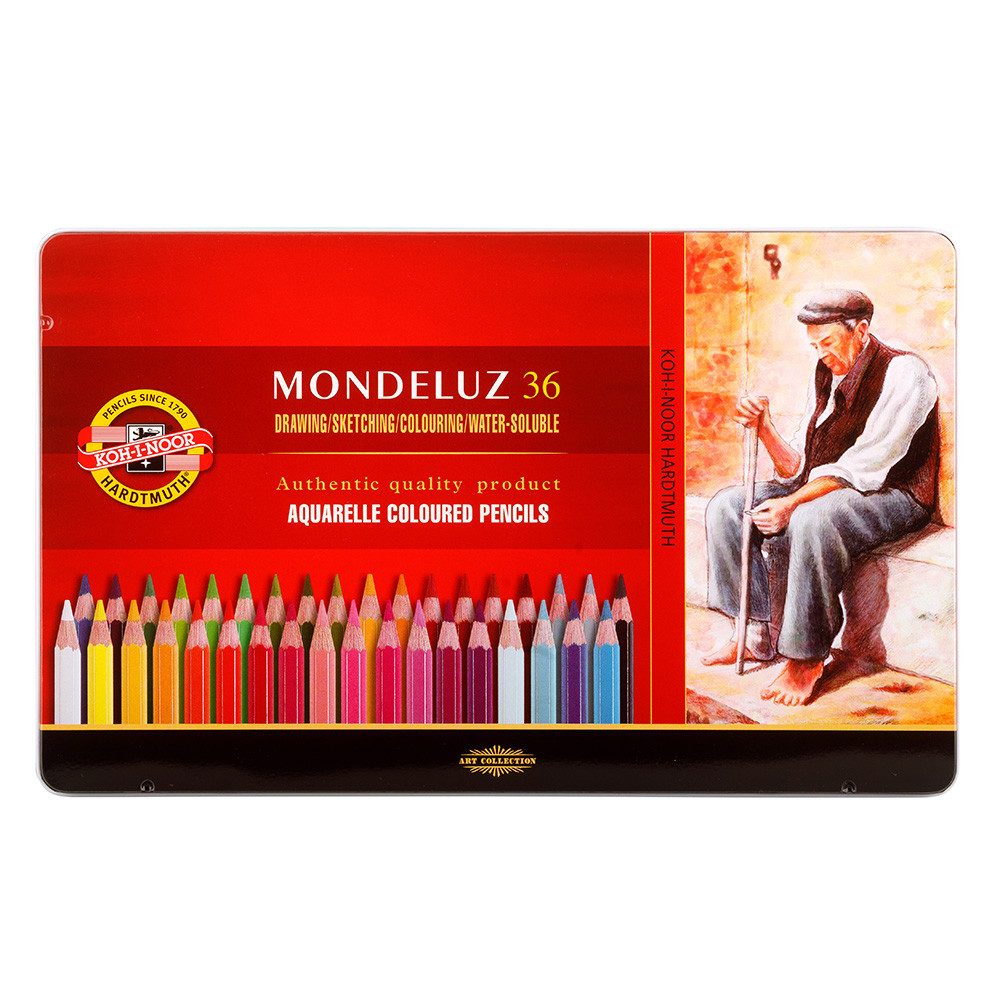 KOH-I-NOOR Buntstift KOH Buntstifte Aquarell Mondeluz 36er Metalletui