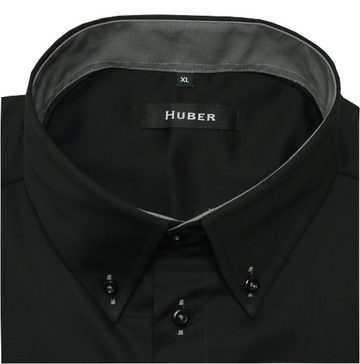 Huber Hemden Langarmhemd »HU-0098« Button-Down Kragen, Regular Fit - gerader Schnitt, Made in EU!