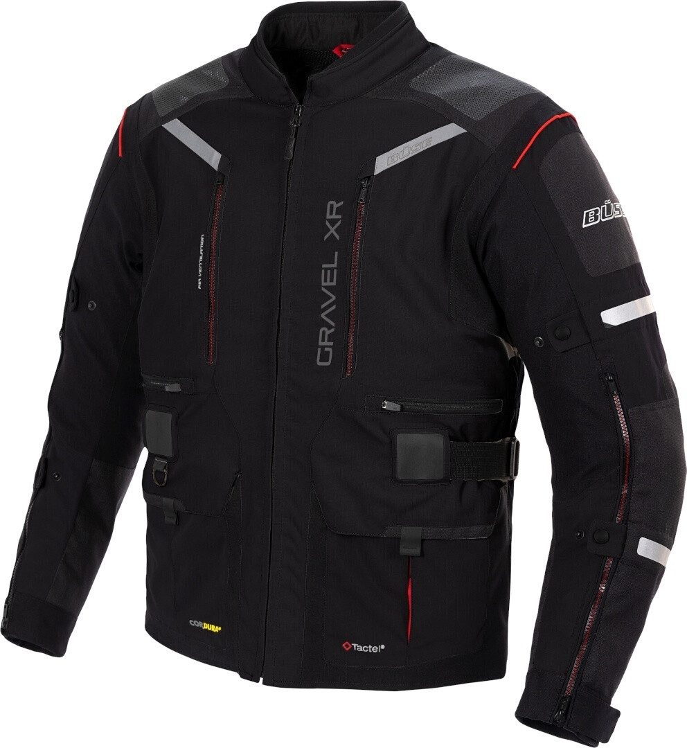 Büse Motorradjacke Gravel XR wasserdichte Motorrad Textiljacke herausnehmbares Innenfutter,wasserdicht