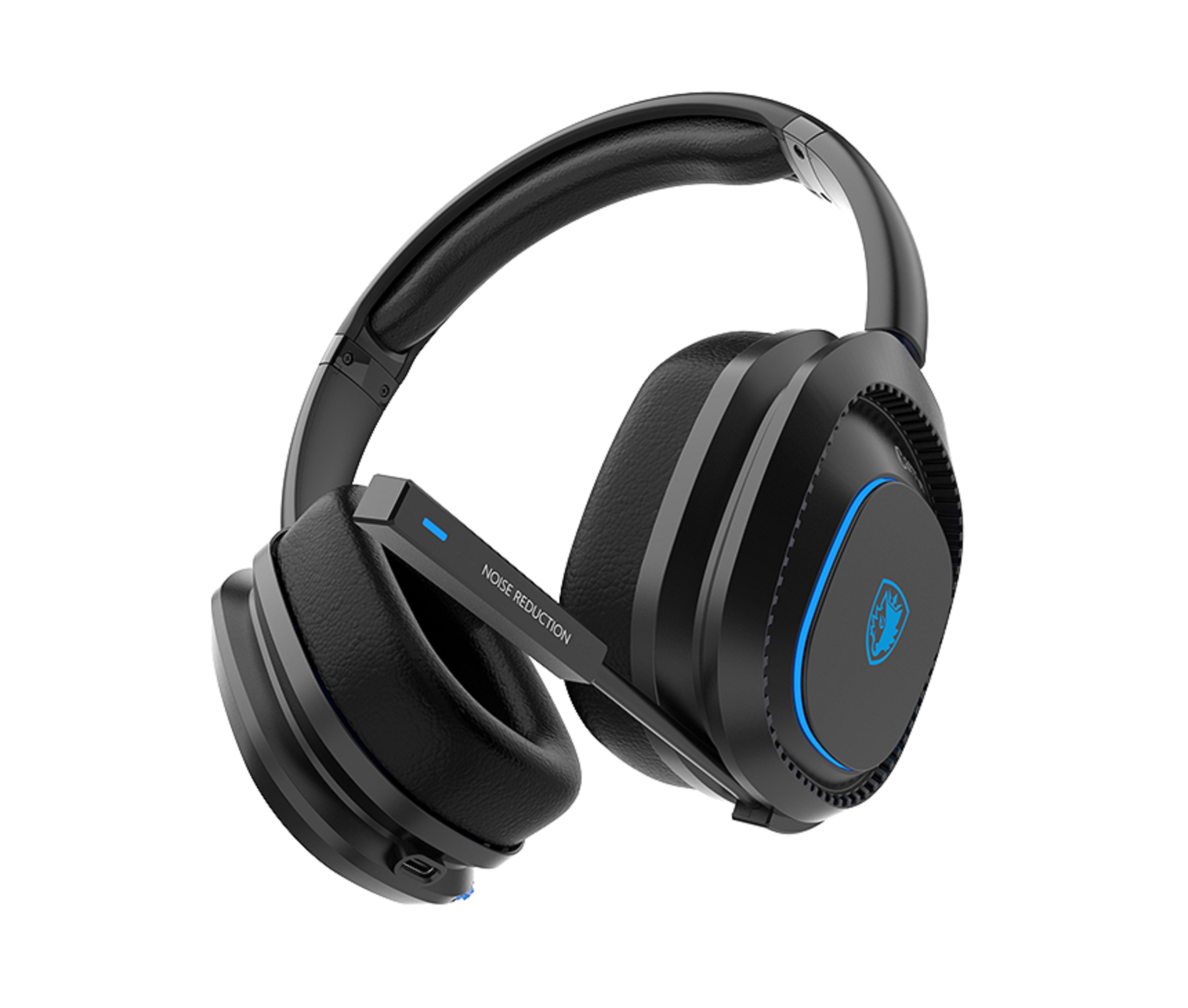 Sades Carrier SA-203 Gaming-Headset (Rauschunterdrückung, kabellos, Stereo, Over Ear, Bluetooth 5.0, 2,4G, 3,5 mm)