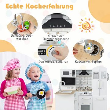 KOMFOTTEU Spielküche Kinder MDF, für Kinder ab 3, 82 × 66 × 88 cm