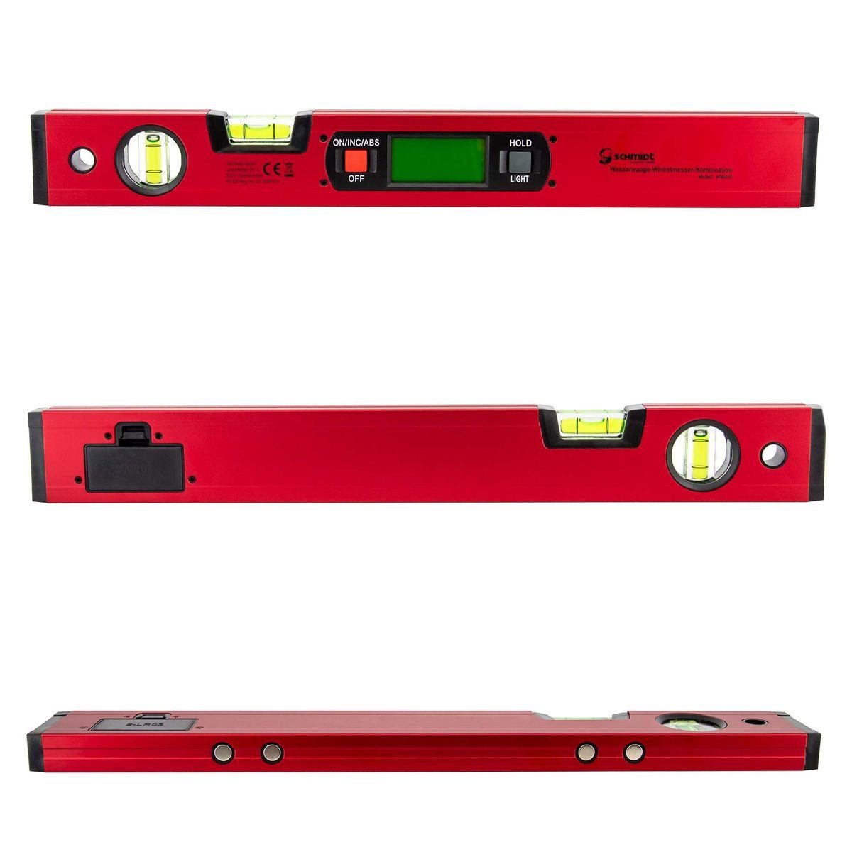 SCHMIDT security tools Wasserwaage »Elktronik-Wasserwaage Winkelmesser  Digital LCD Winkel-Messgerät magnetisch Neigungsmesser Gradmesser« online  kaufen | OTTO