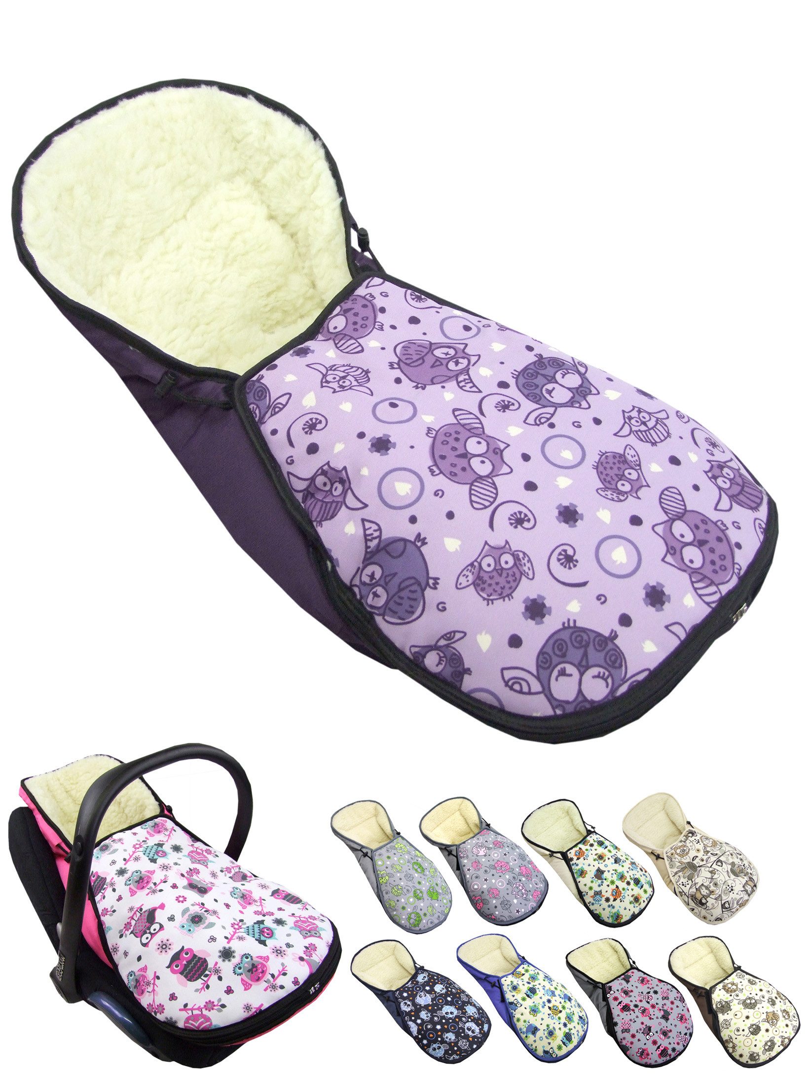 BambiniWelt by Rafael K. Fußsack Winterfußsack für Babyschale kompatibel mit Maxi-Cosi mit Wolle von BambiniWelt by Rafael K.
