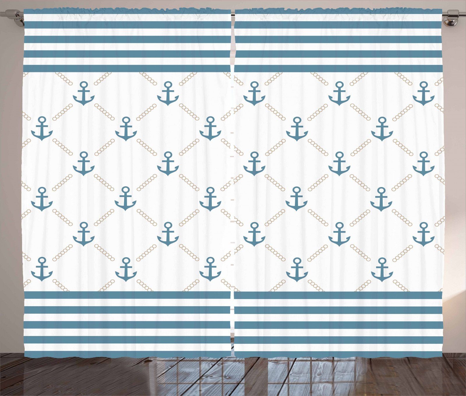 Gardine »Schlafzimmer Kräuselband Vorhang mit Schlaufen und Haken