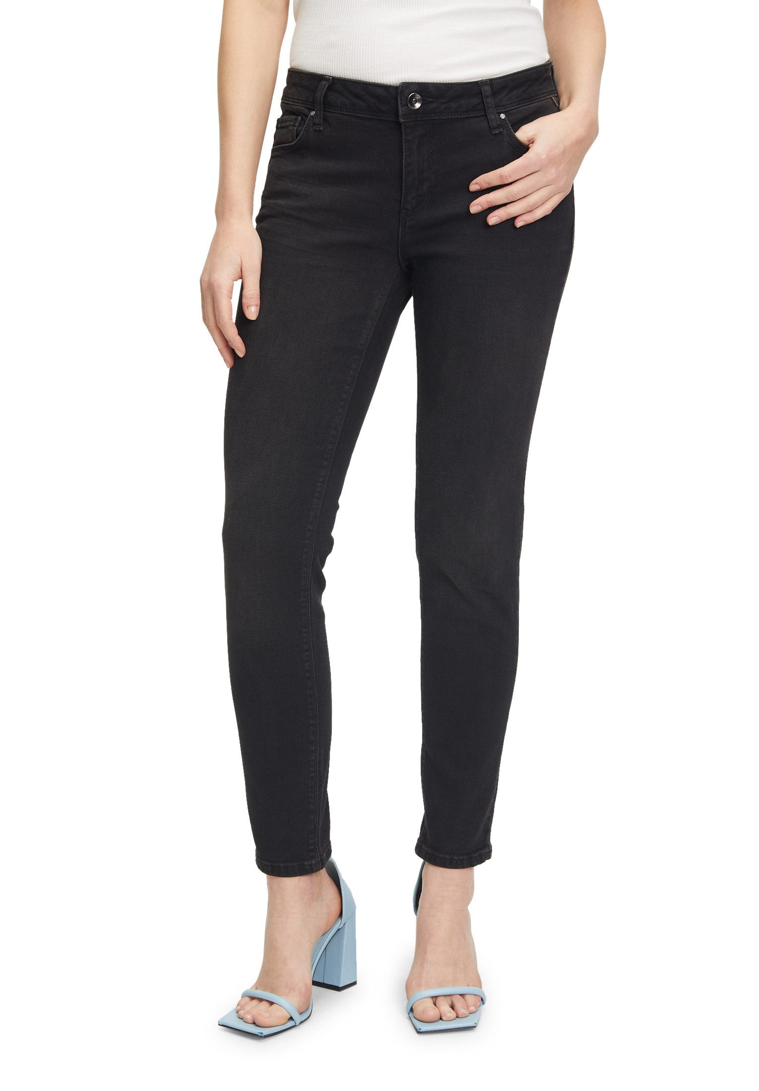 Slim-fit-Jeans Betty & Co Basic-Jeans mit Waschung