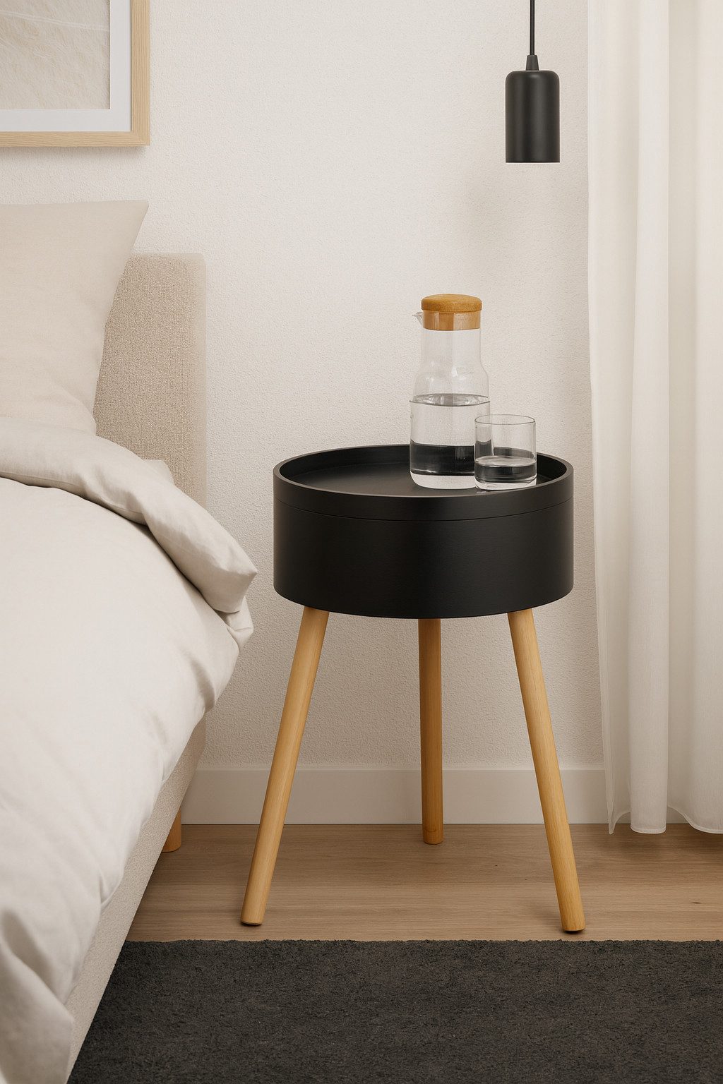 BONETTI Beistelltisch Beistelltisch rund mit Stauraum günstig online kaufen