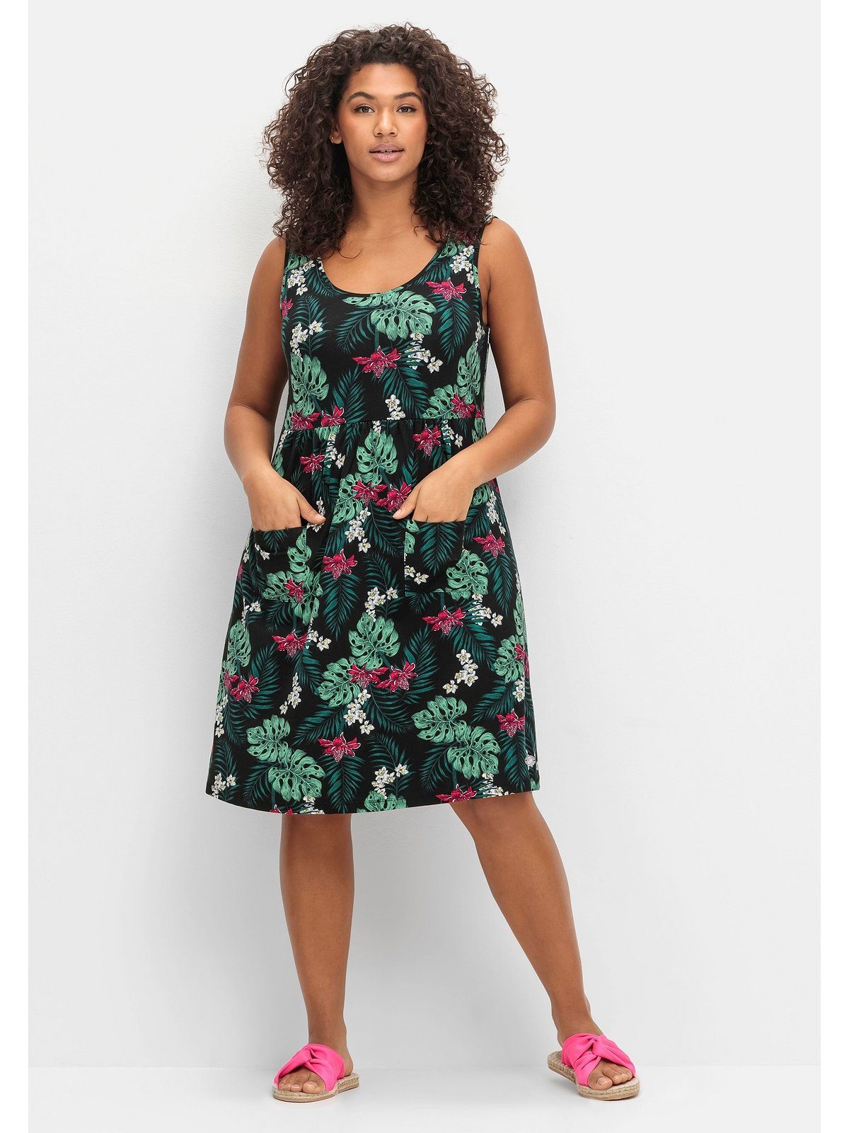 Sheego Sommerkleid Große Größen in leicht günstig online kaufen