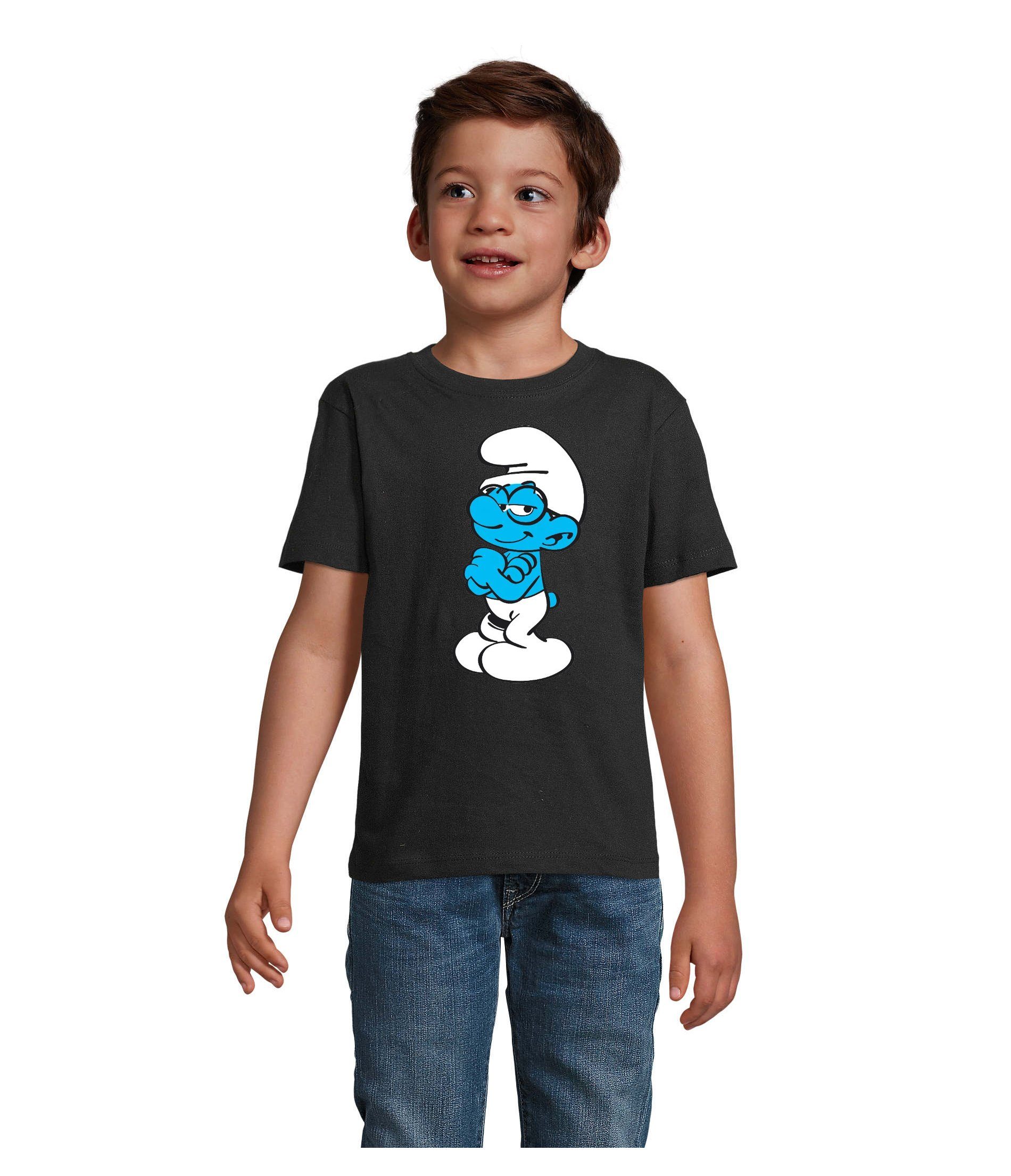 T-Shirt Kinder Schlaubi Schlumpf Schlümpfe Schlumpfine